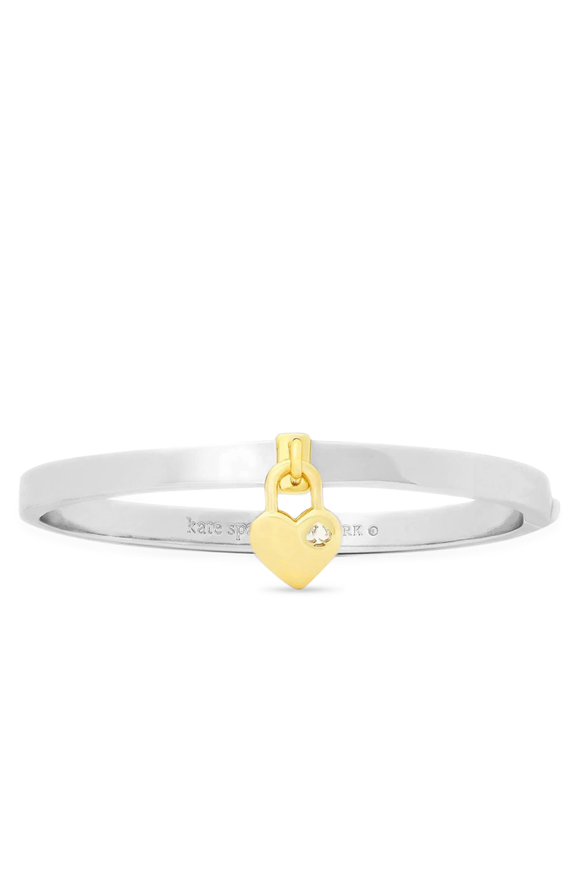 Heart Spade Thin Bangle, Stainless Steel & Enamel