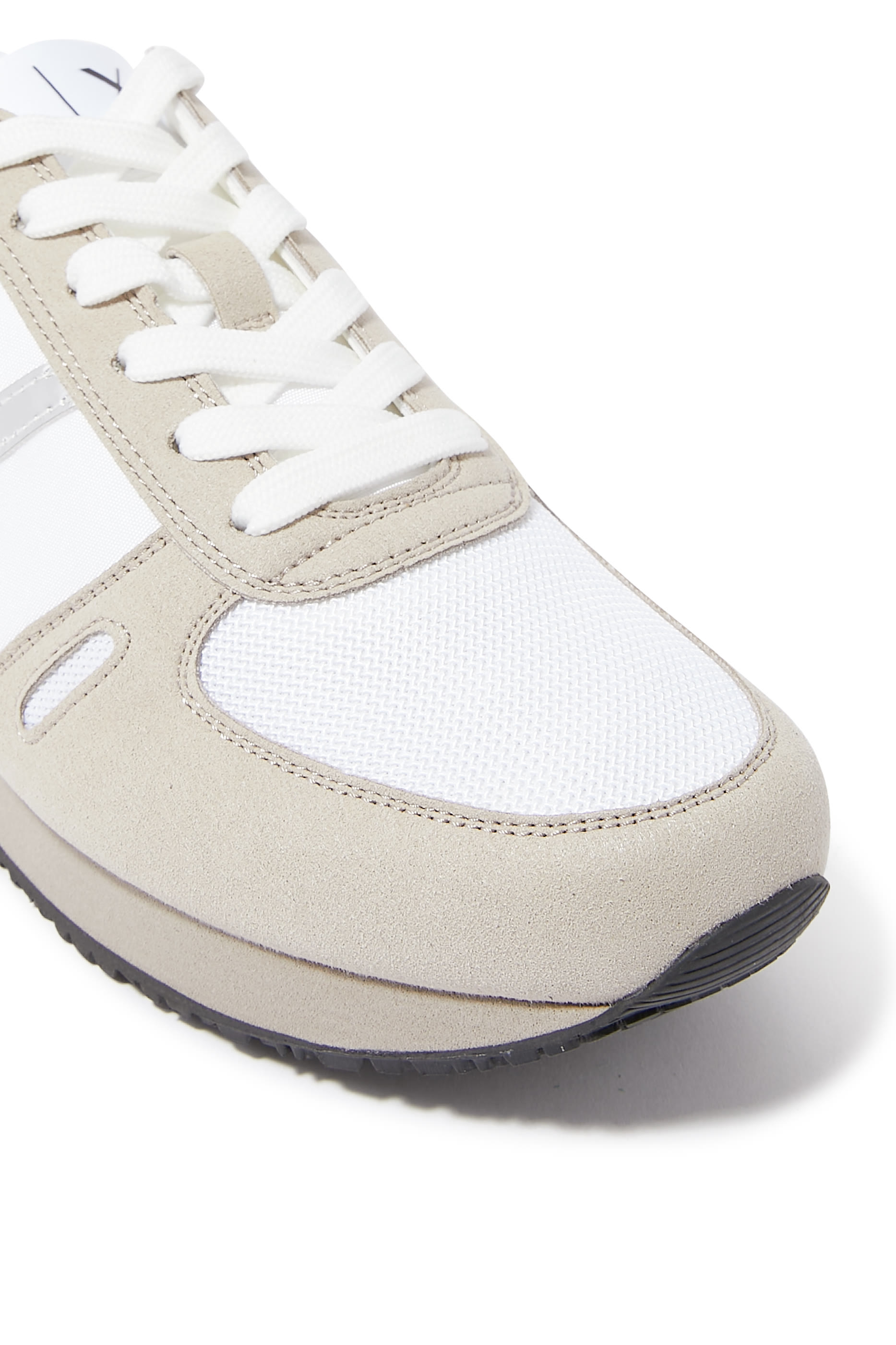 Logo Microfiber Sneakers