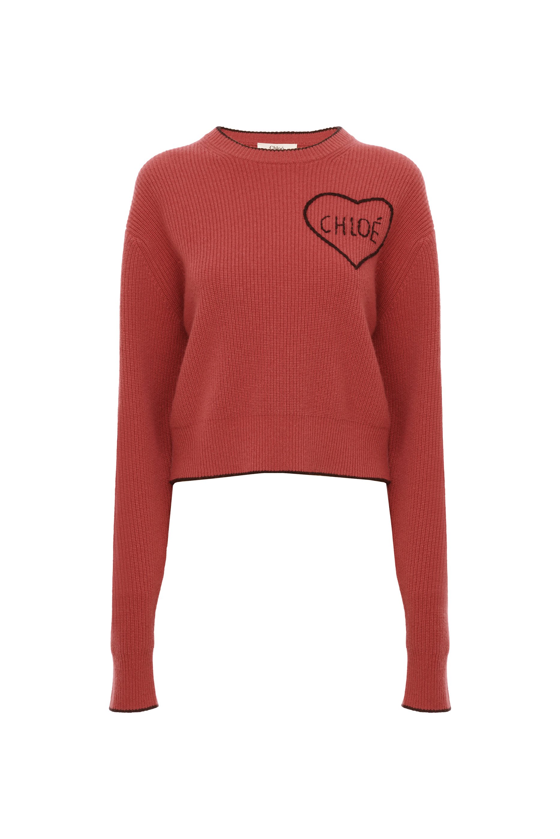  Cropped Fitted Logo Jumper