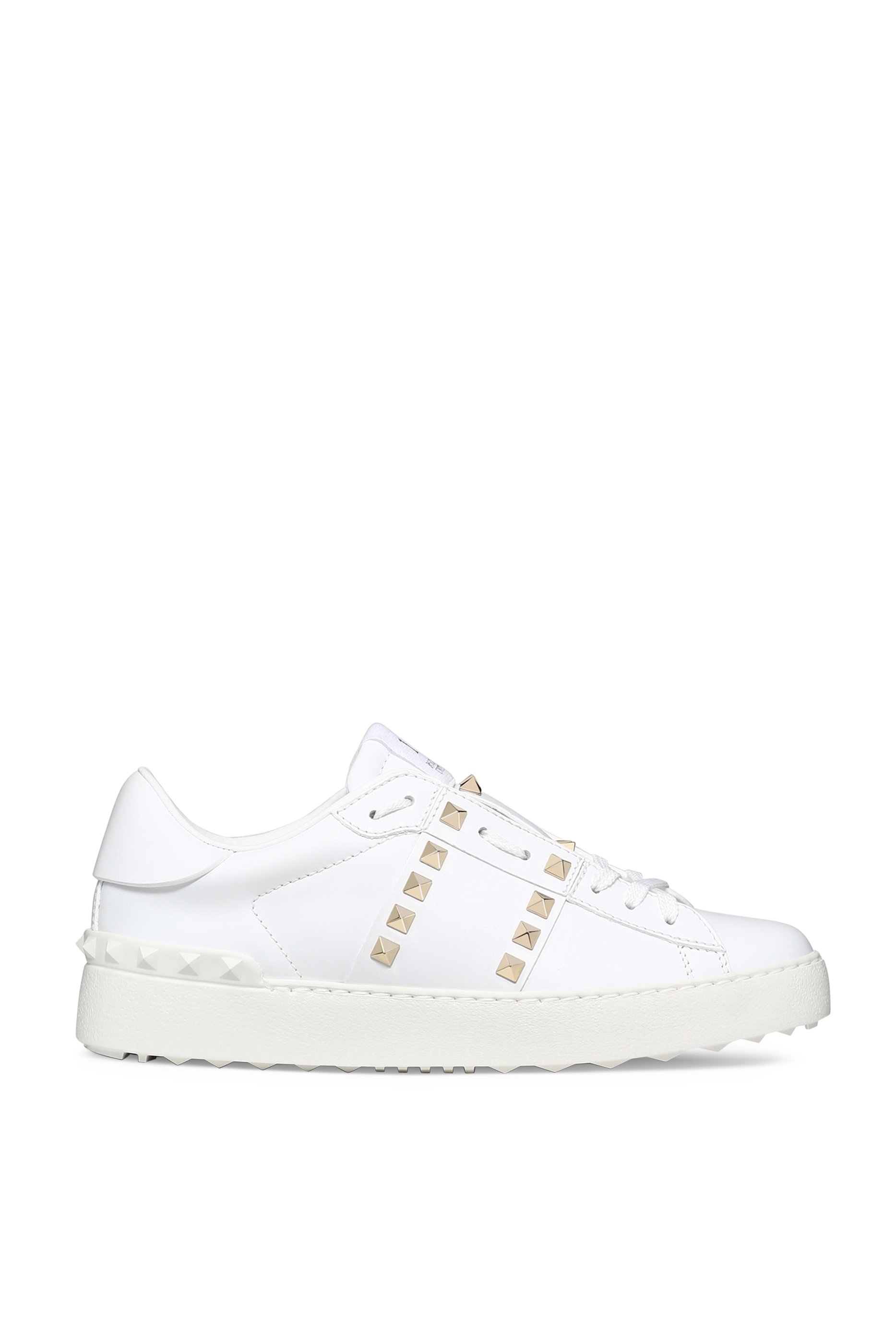 Buy Valentino Open Rockstud Leather Sneakers - Womens for AED 2800.00 ...