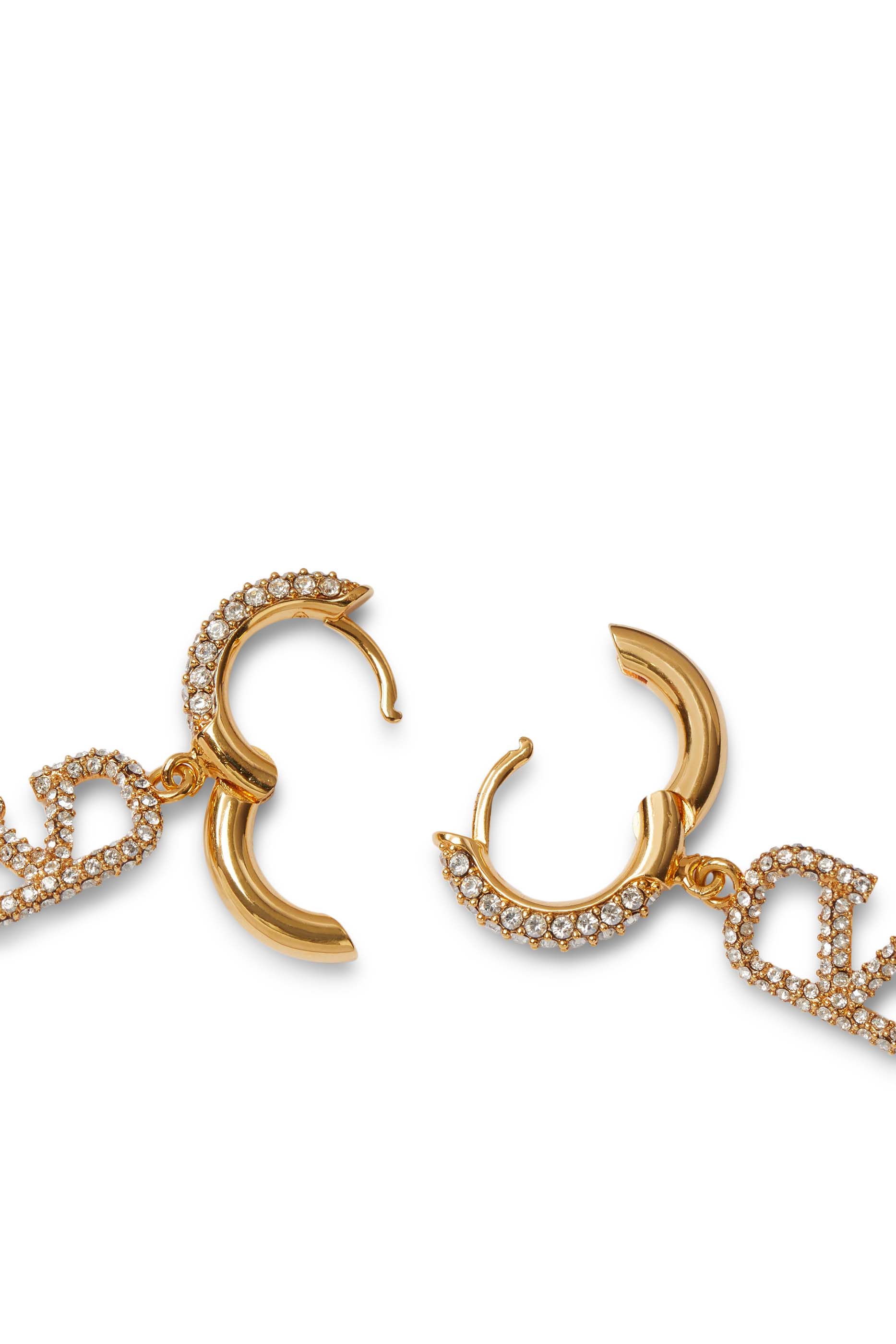 VLogo Signature Crystals Earrings