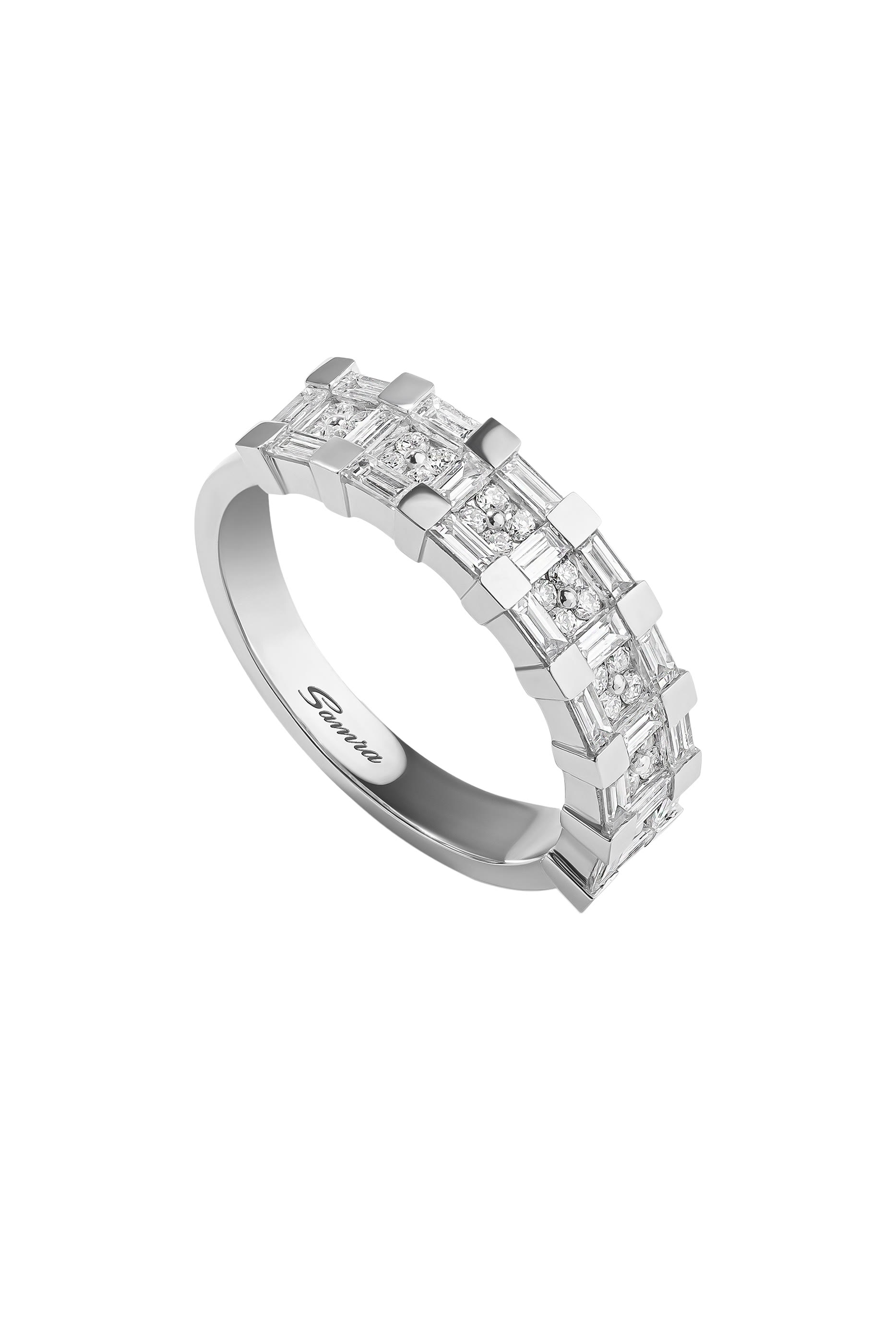 Barq Splendore Ring,  18K White Gold & Diamonds