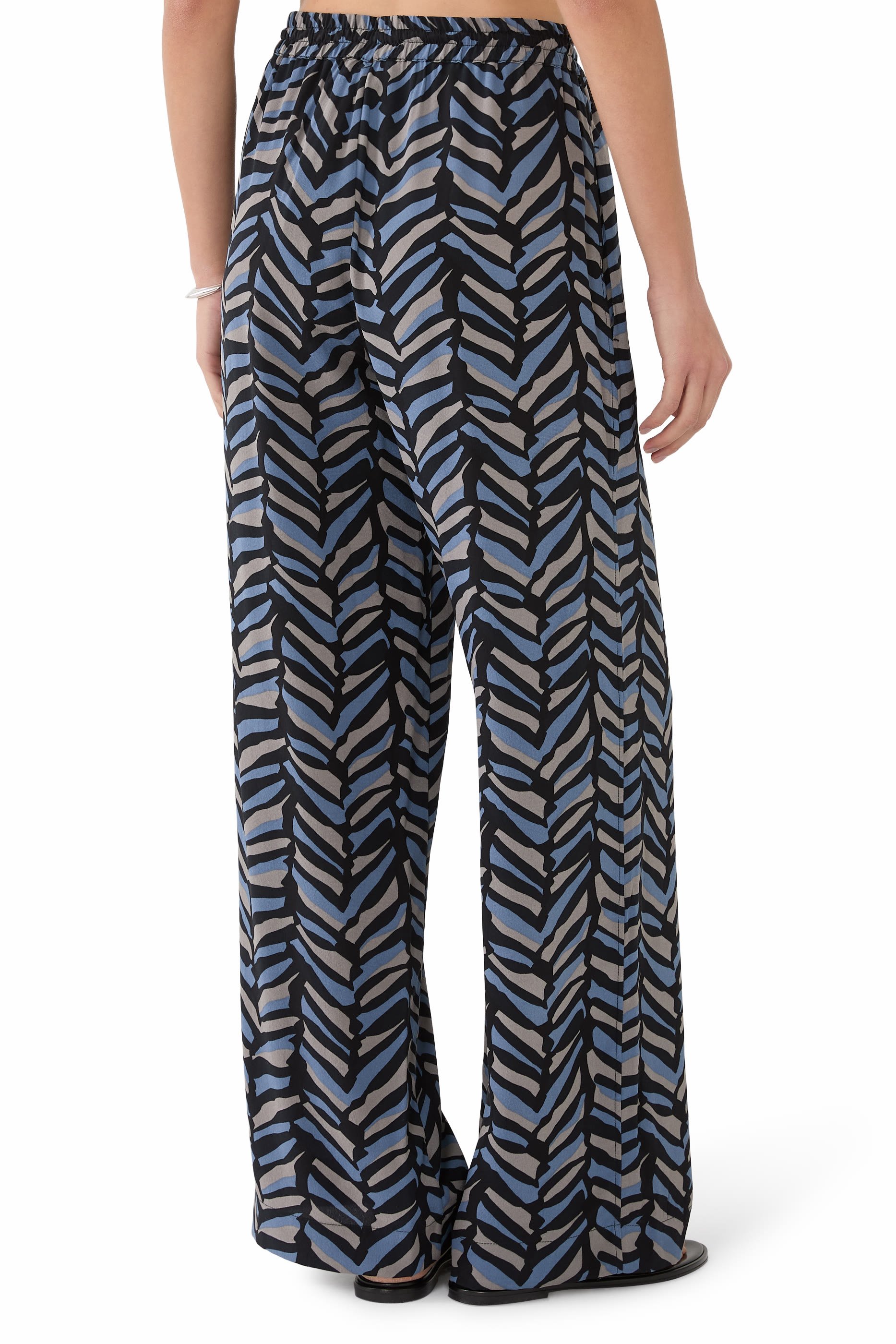 Drawstring Straight-Leg Trousers