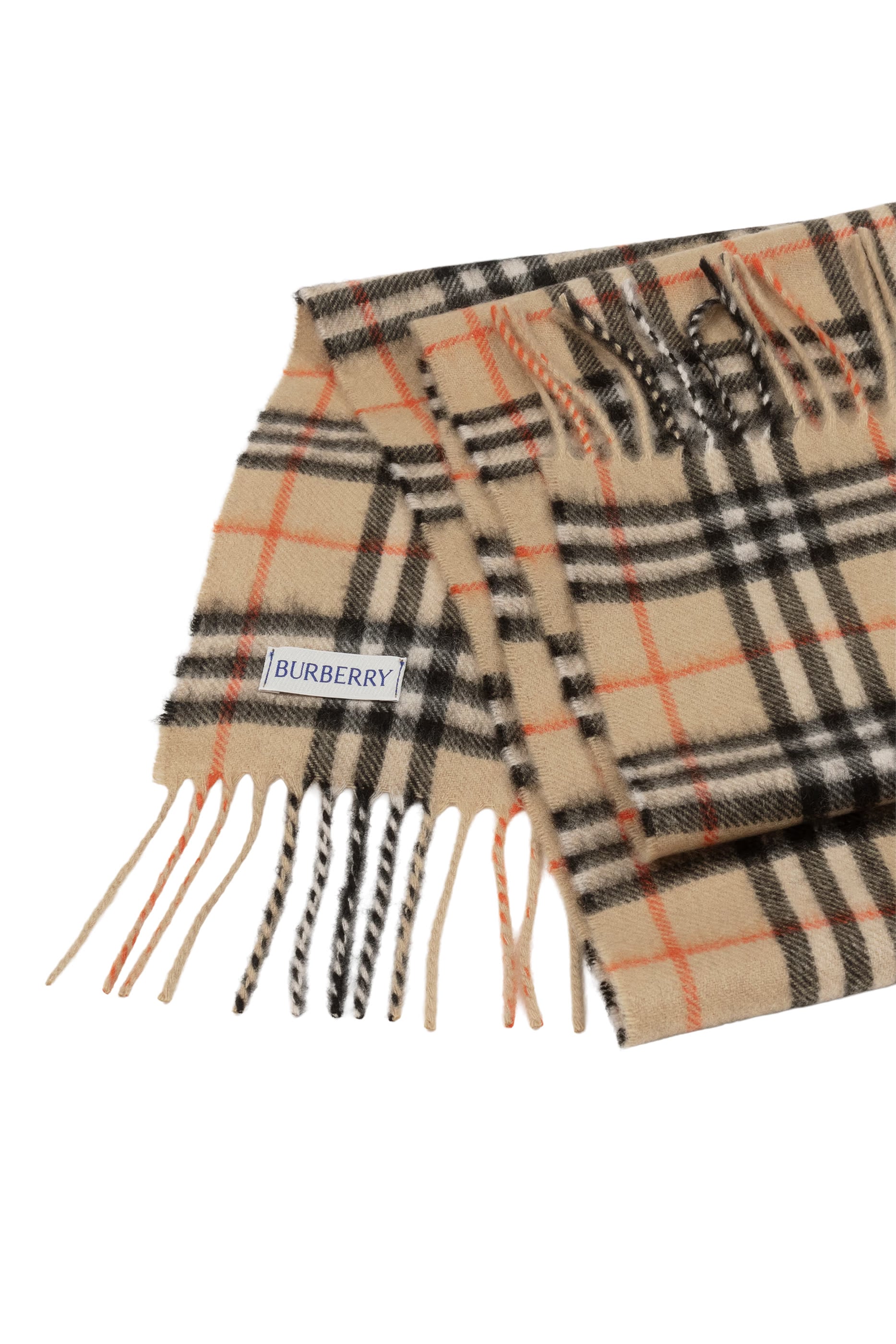 Kids Check Cashmere Scarf 