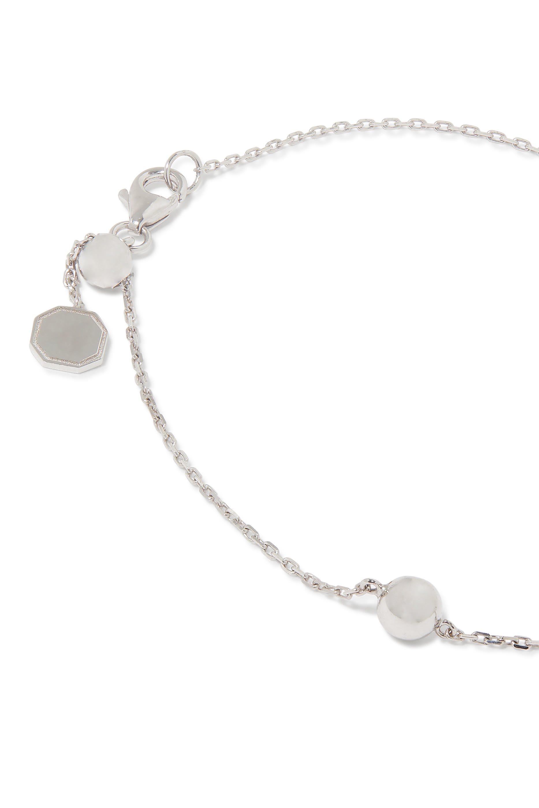 Enishi Open Hand Chain, 18K White Gold & Diamonds