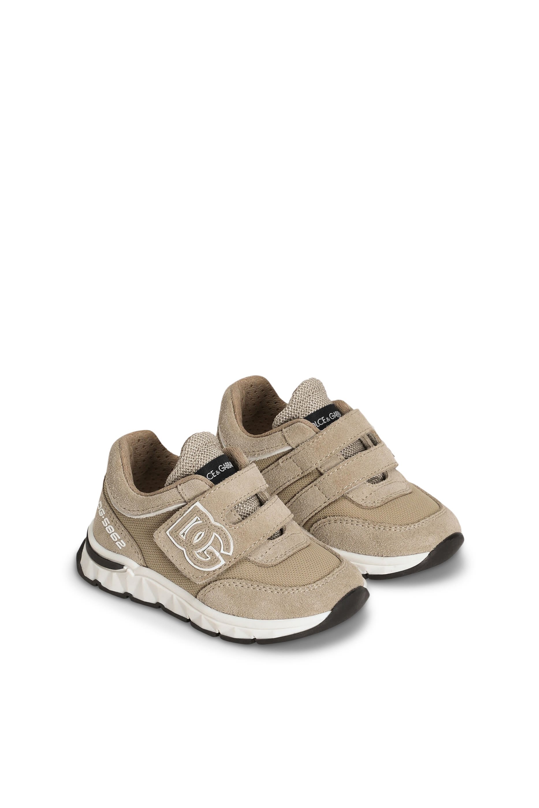 Kids Mesh and Split Leather DG Running Sneakers