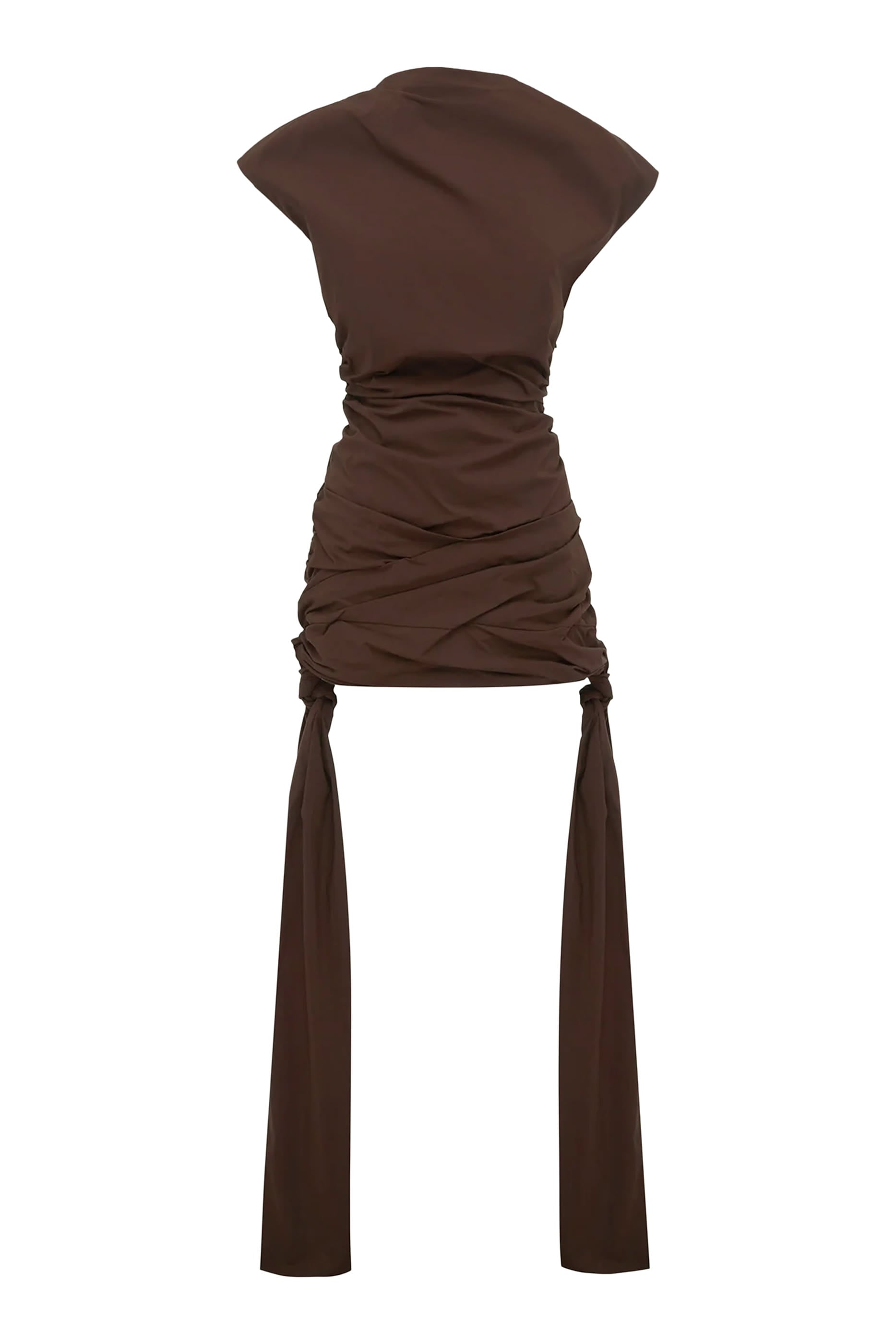Campbell Draped Tie Mini Dress