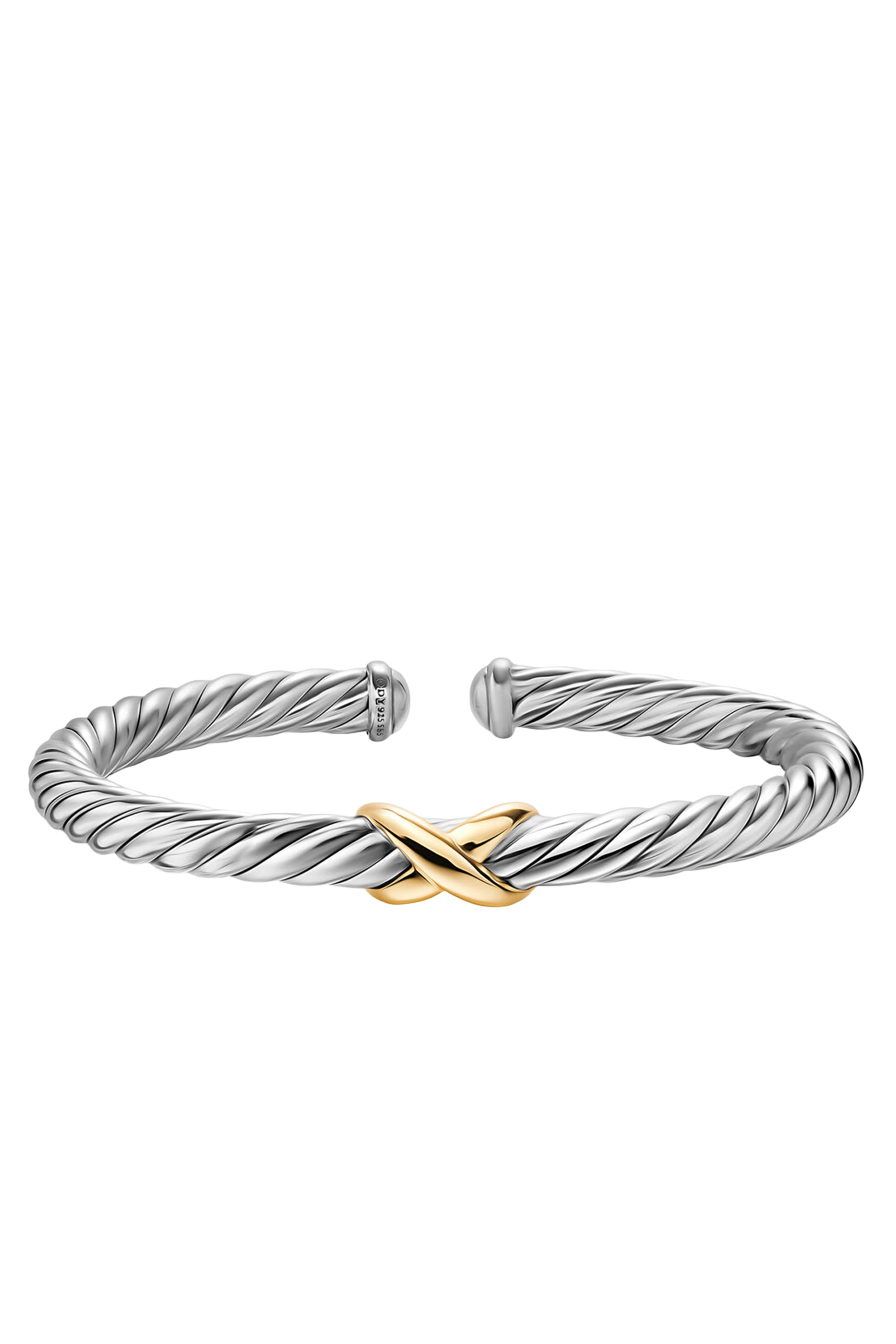 Cable Flex&reg; X Bracelet, Sterling Silver & 14K Yellow Gold