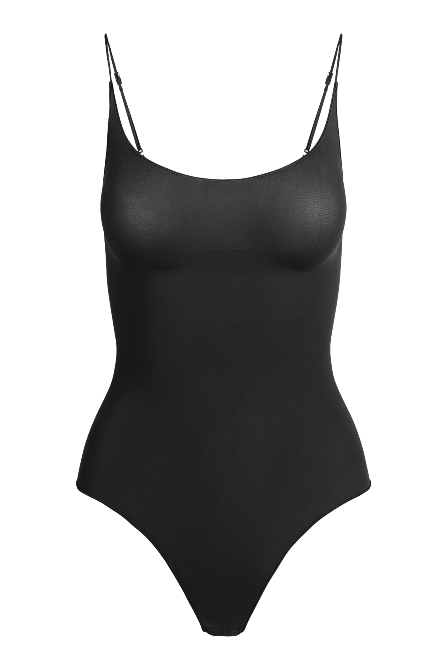  Sheer Seamless Thong Bodysuit