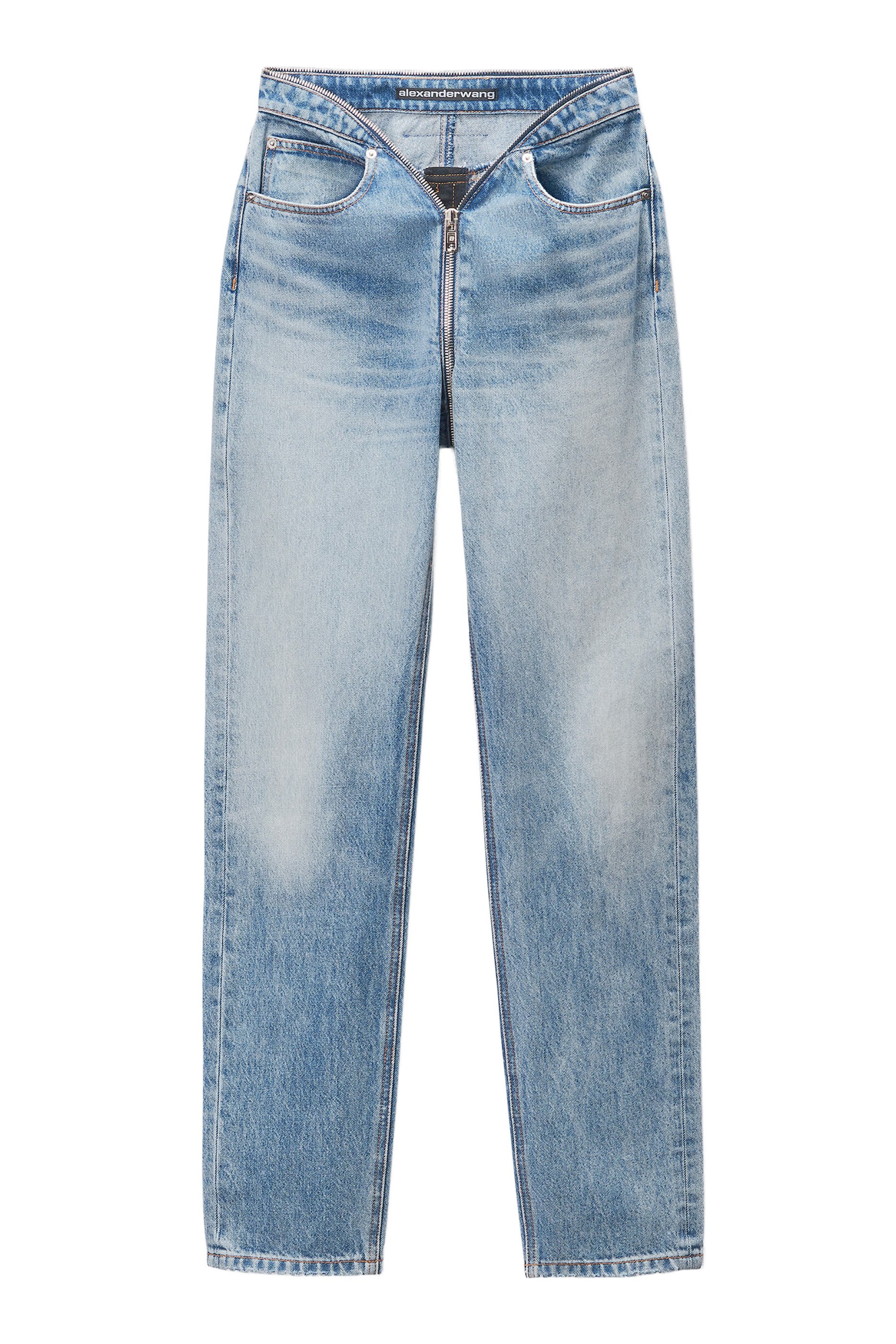 Zip V-Waist Jeans