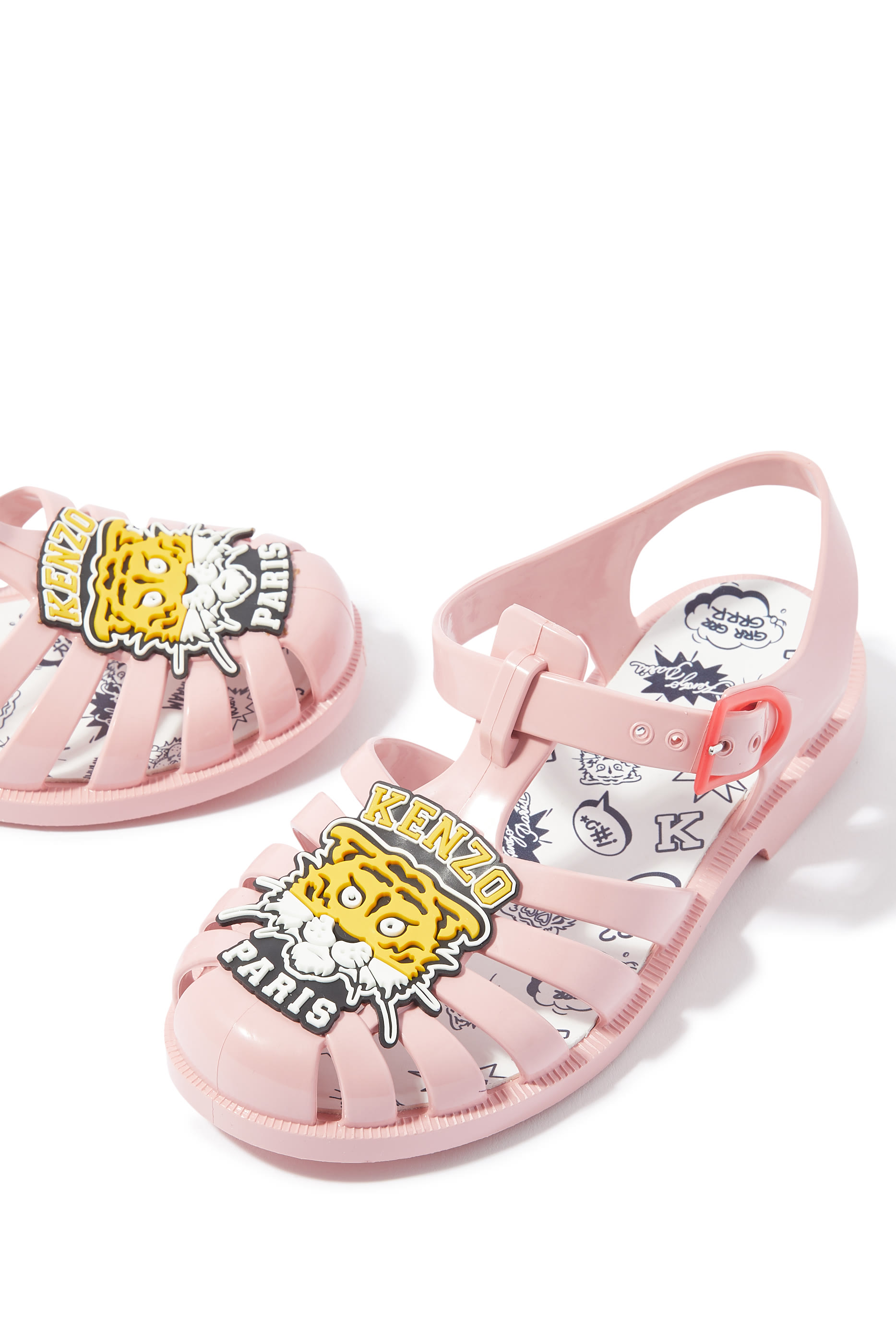 Kids Tiger Buckled Sandals