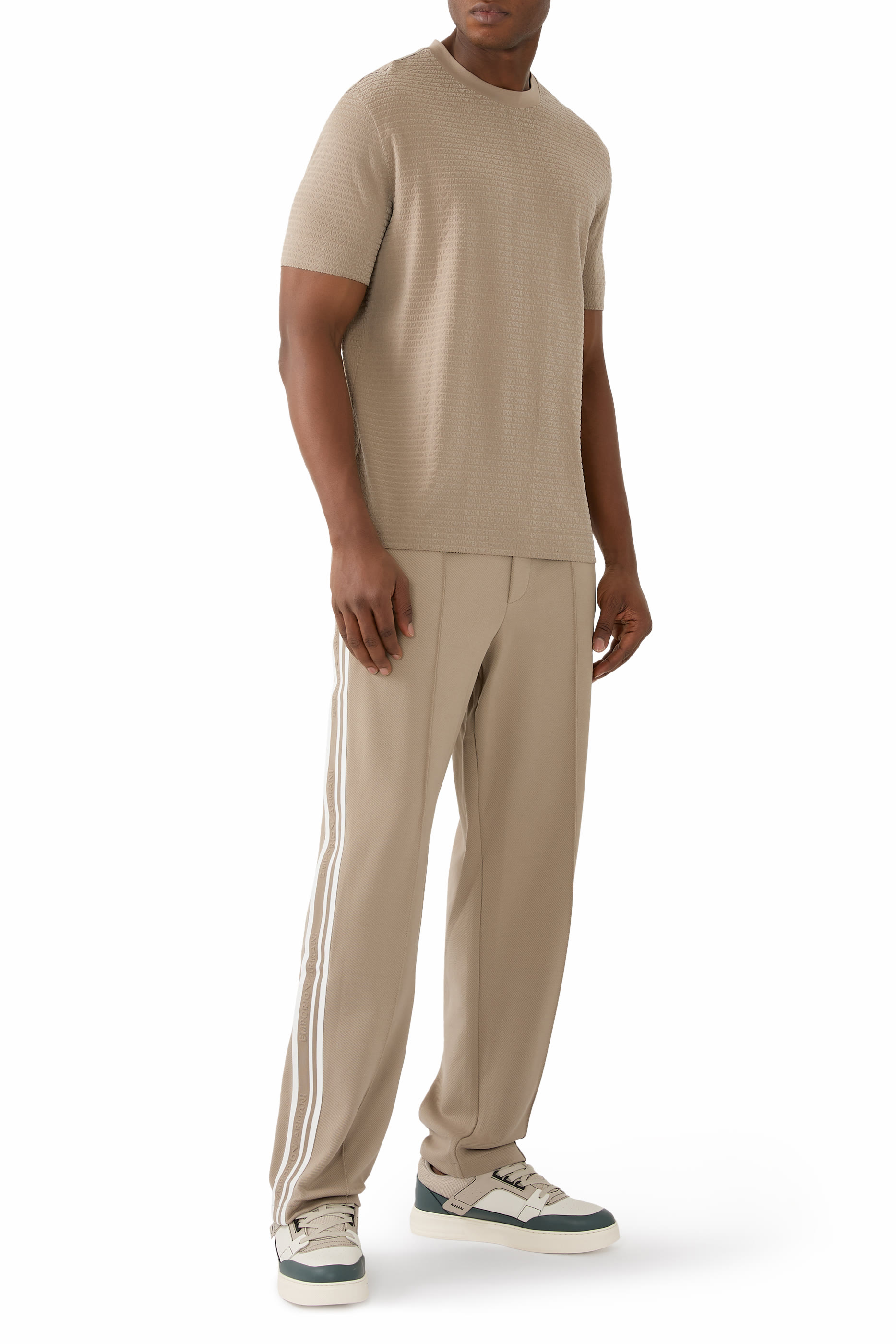 Logo Tape Double-Jersey Joggers