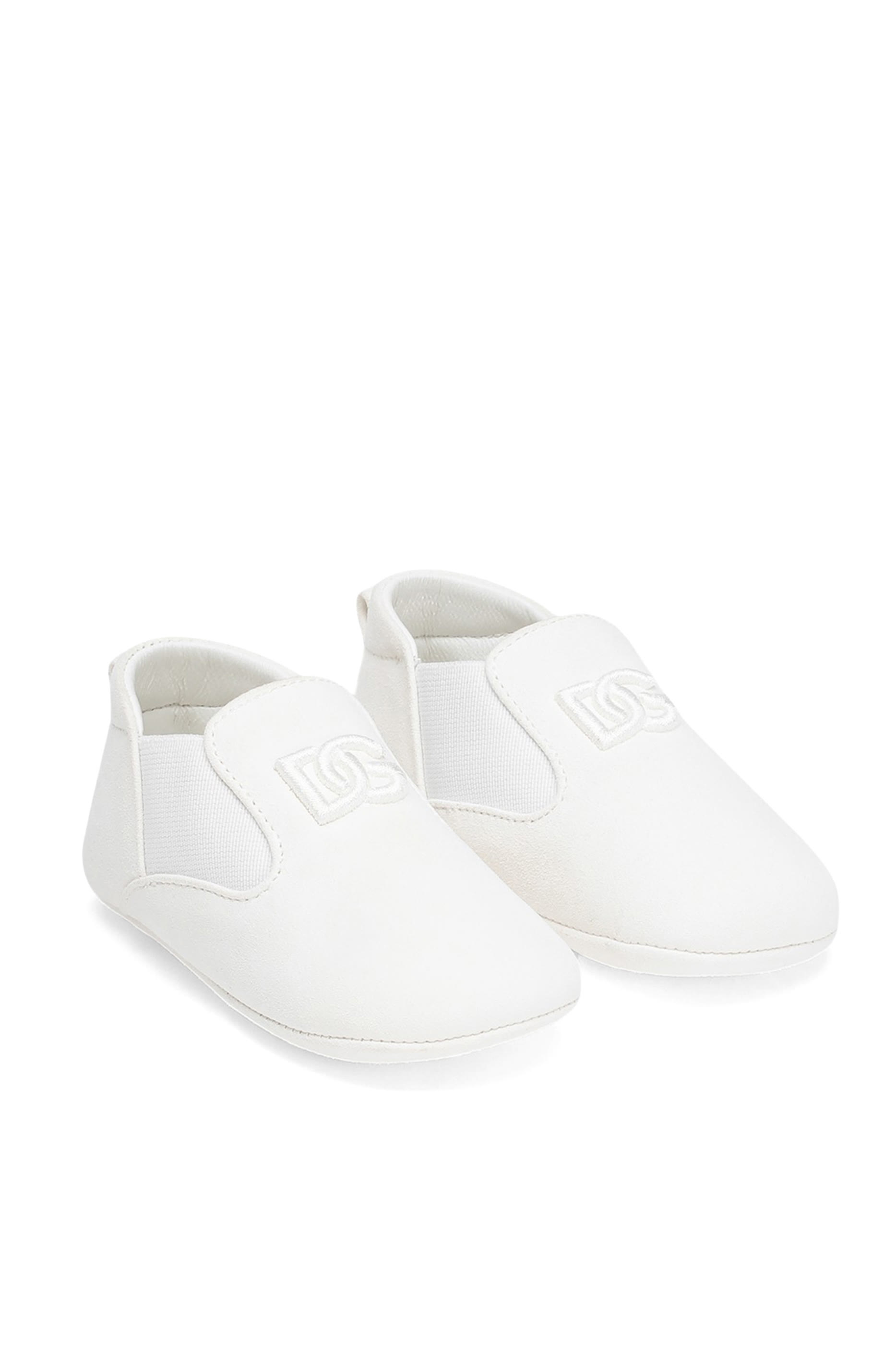 Kids DG Logo Leather Slippers