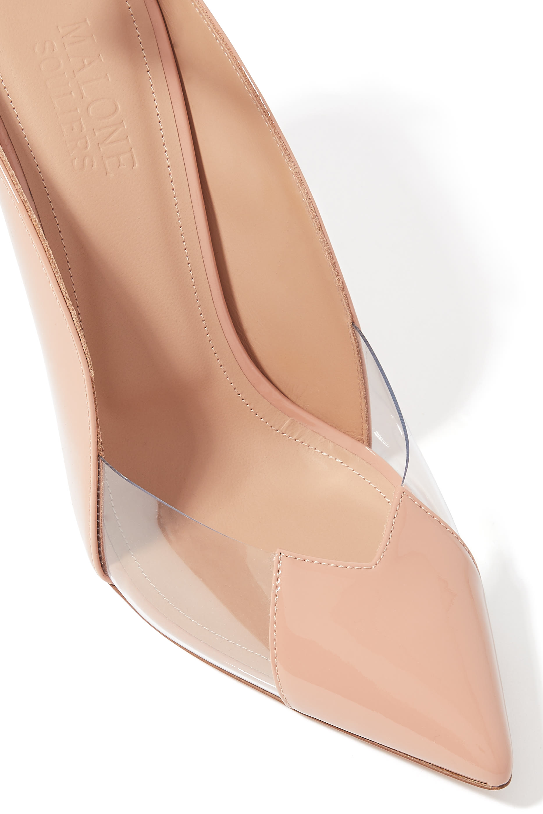 Malia 100 Cut-Out Patent Leather Pumps