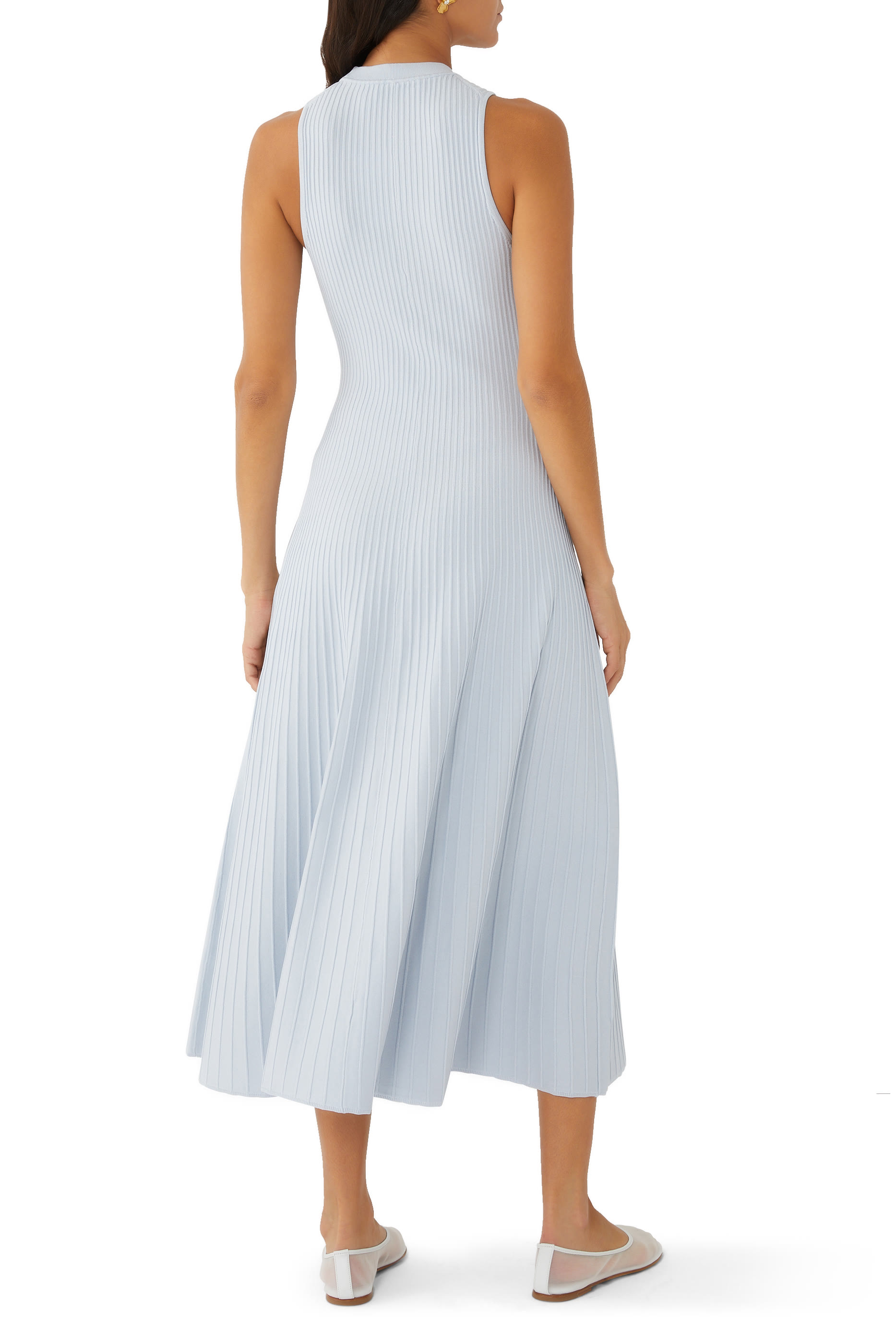 Sleeveless Mock Neck Knit Dress