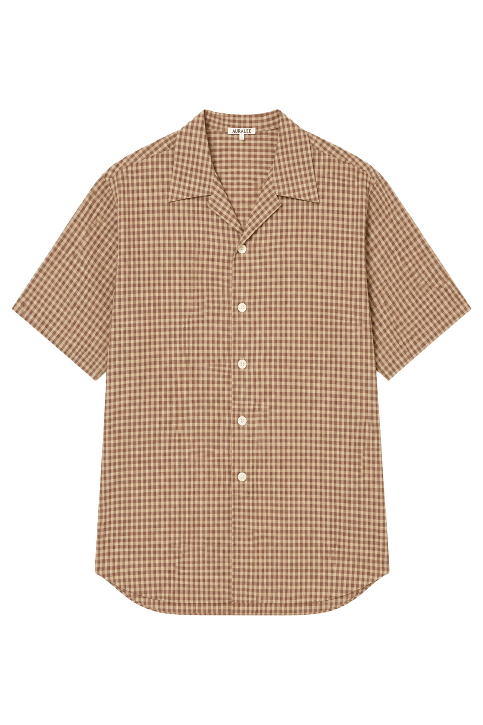 Airy Light Cotton Check Half Sleeved Shirt