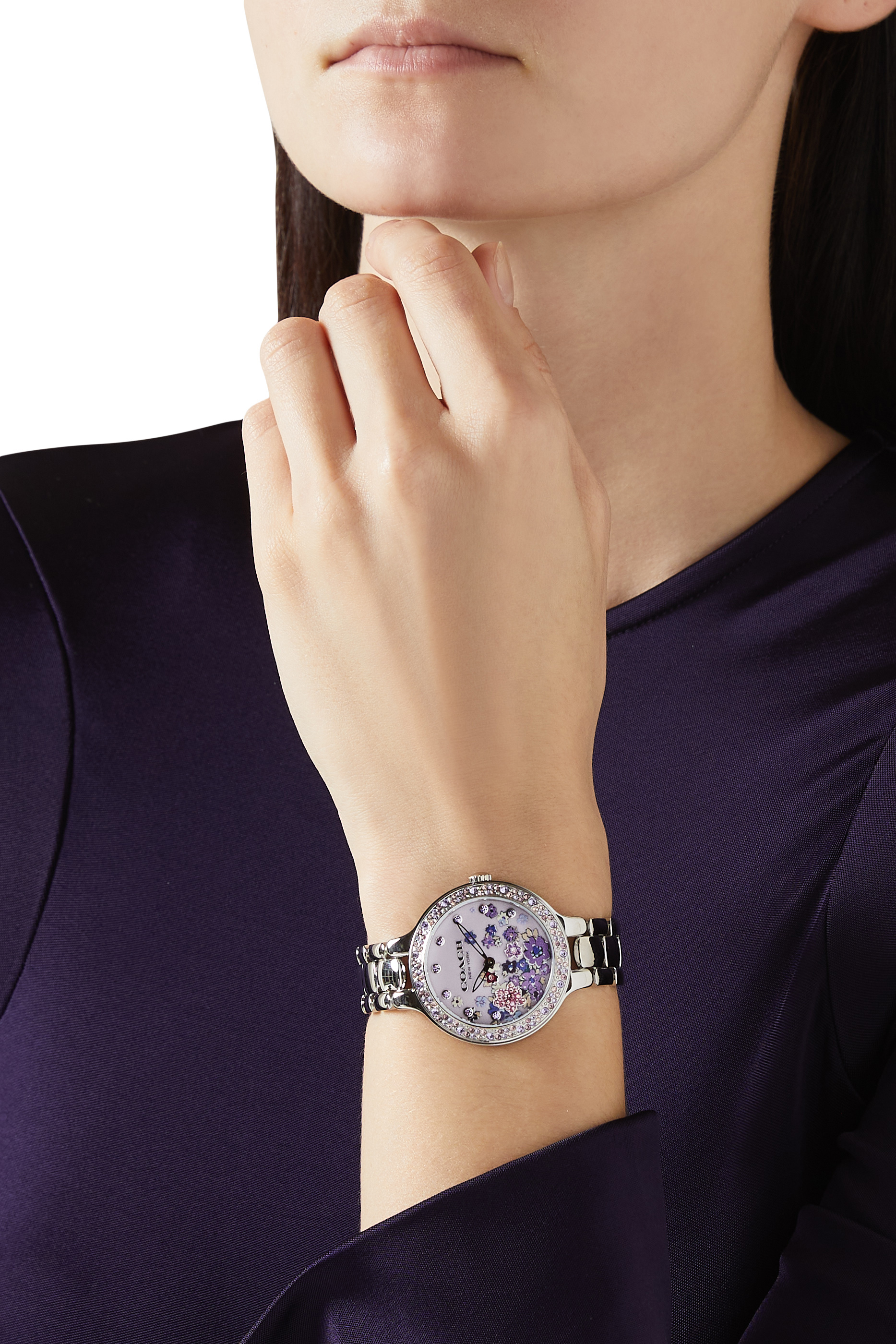 Chelsea Purple Flower Watch