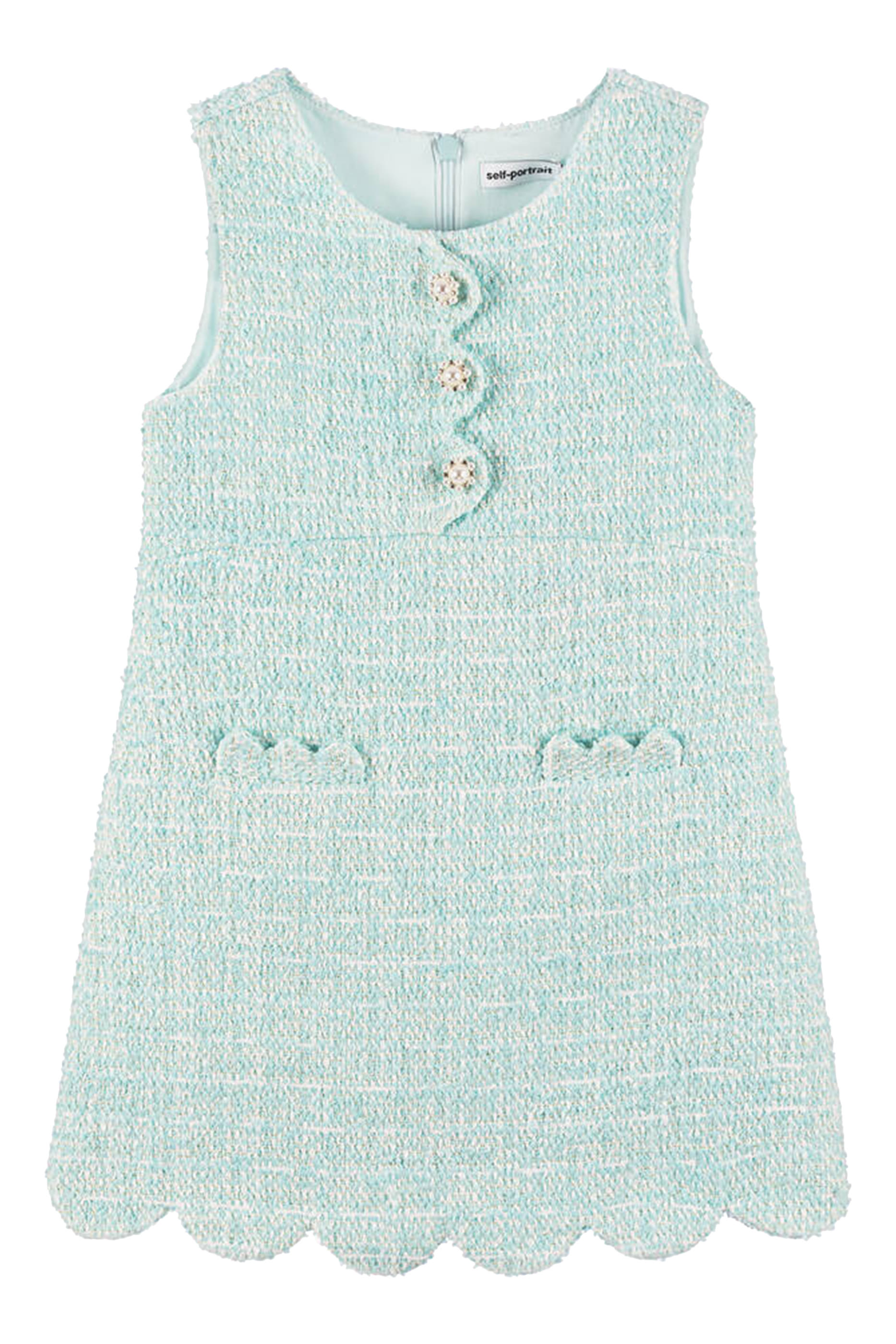Kids Diamanté Buttons Boucle Dress
