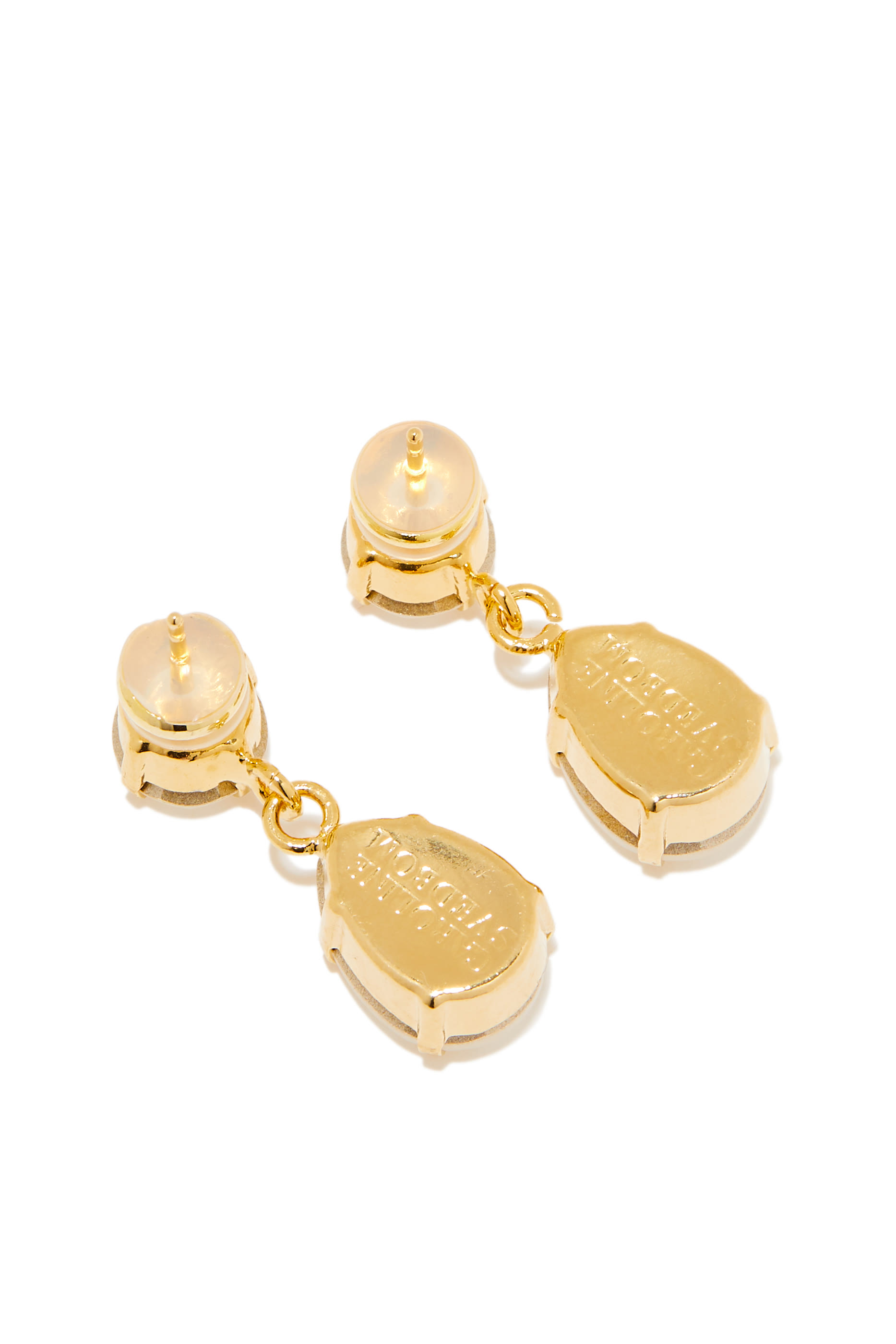 Mini Drop Earrings, 18K Gold Plating & Swarovski Crystals