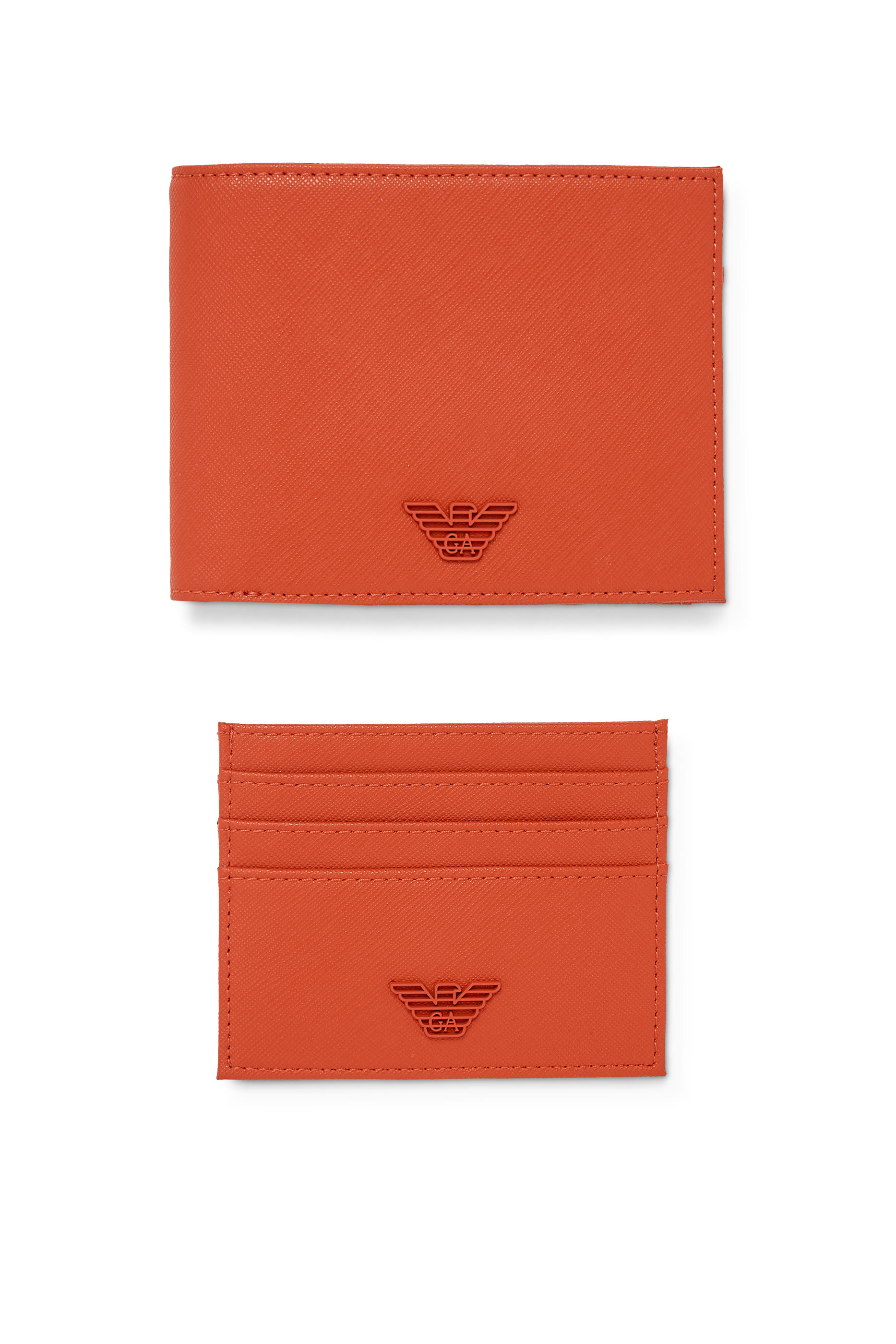 Regenerated Saffiano Leather Wallet & Card Holder Gift Set
