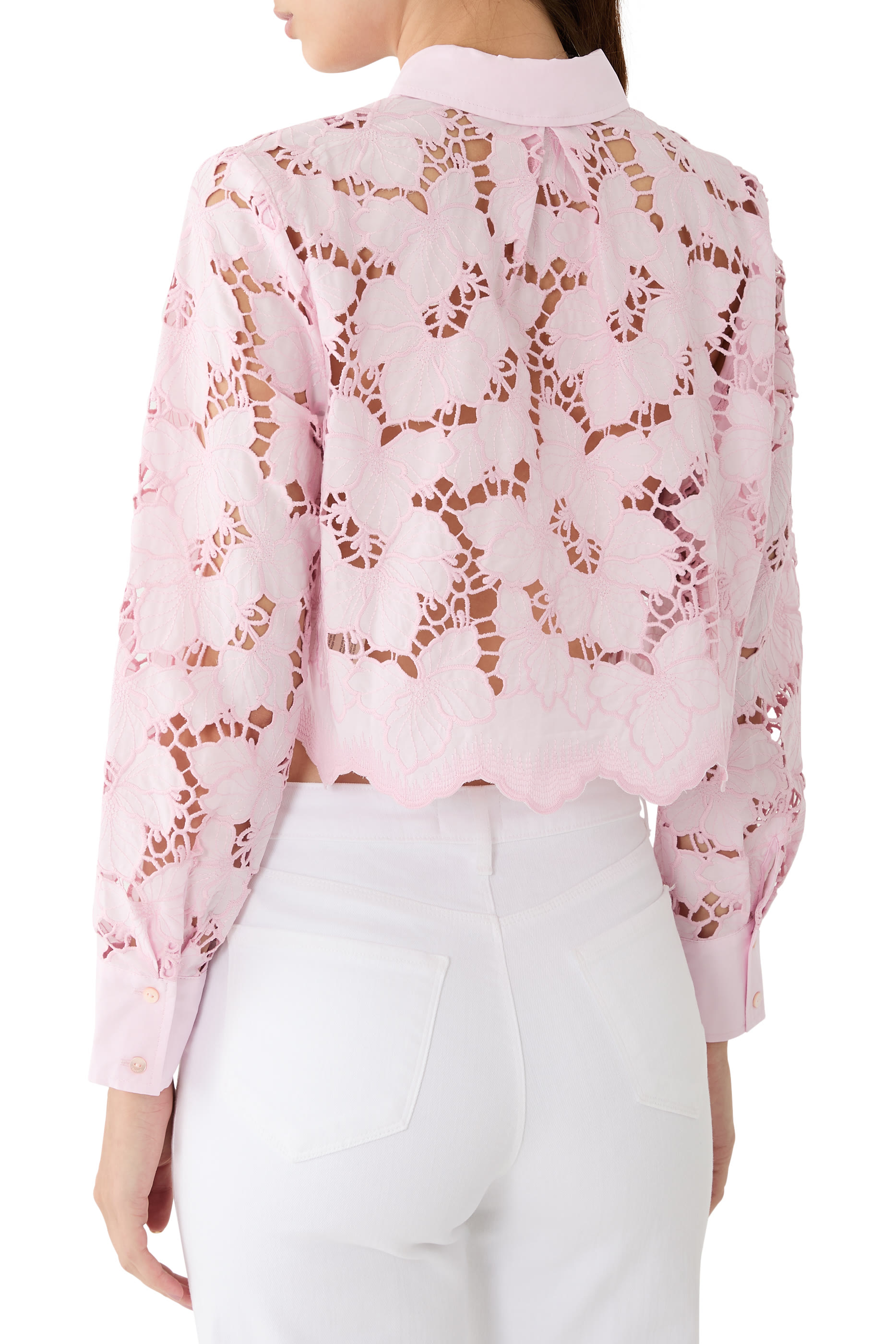 Seychelle Cutwork Crop Shirt