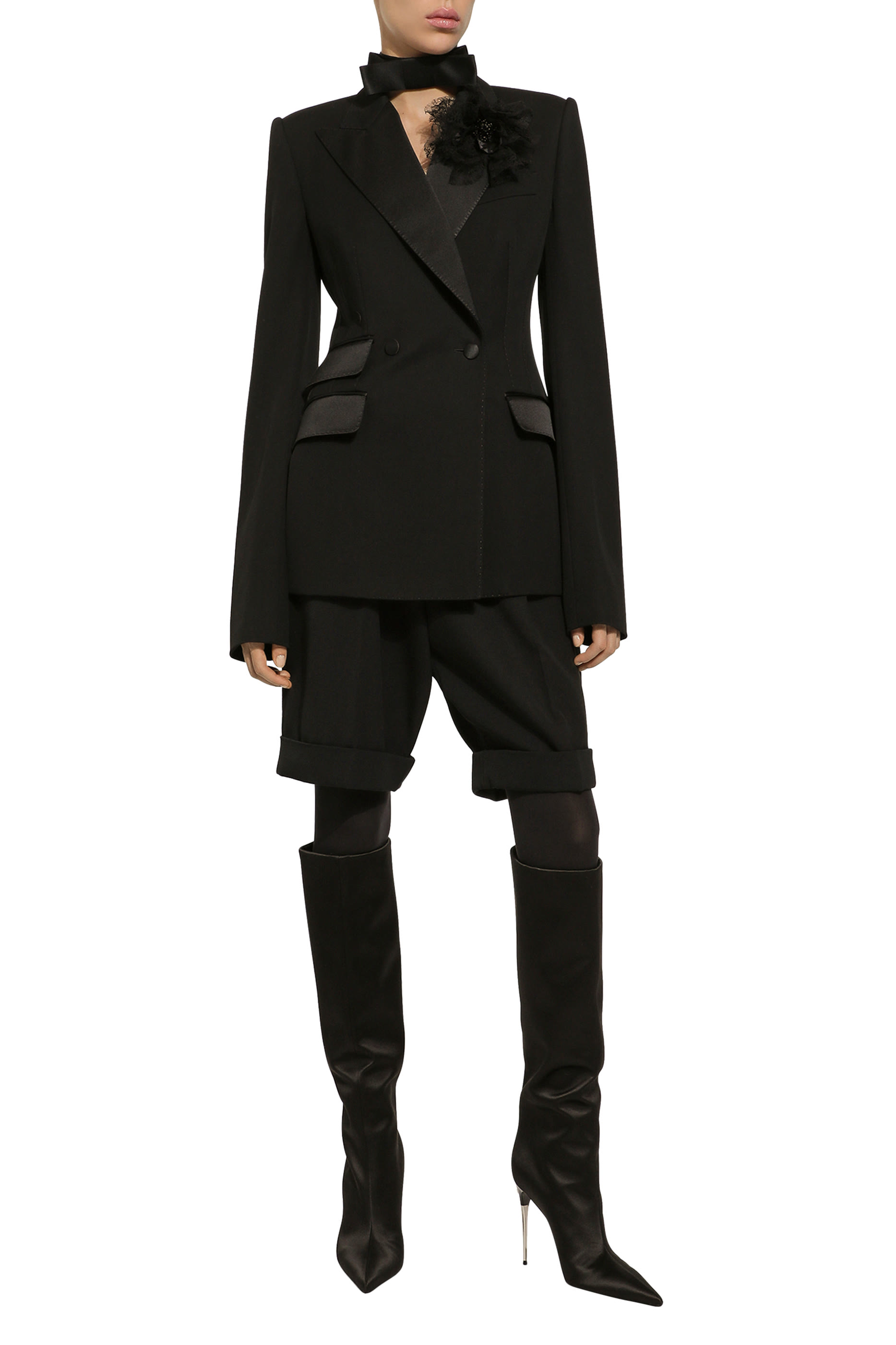 Double-Breasted Woolen Jacket