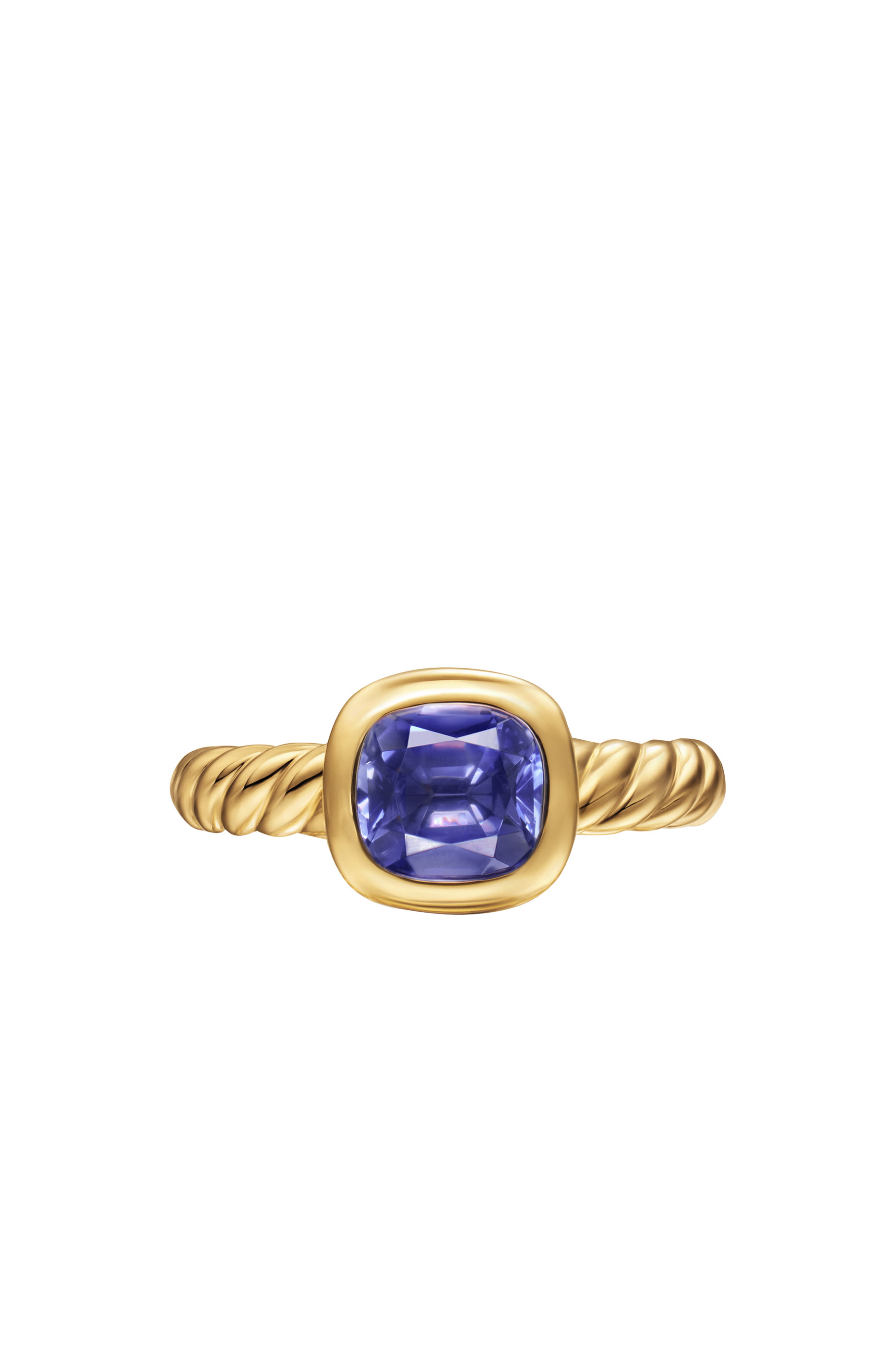 DY Mercer&reg; Stone Ring, 18k Yellow Gold & Iolite