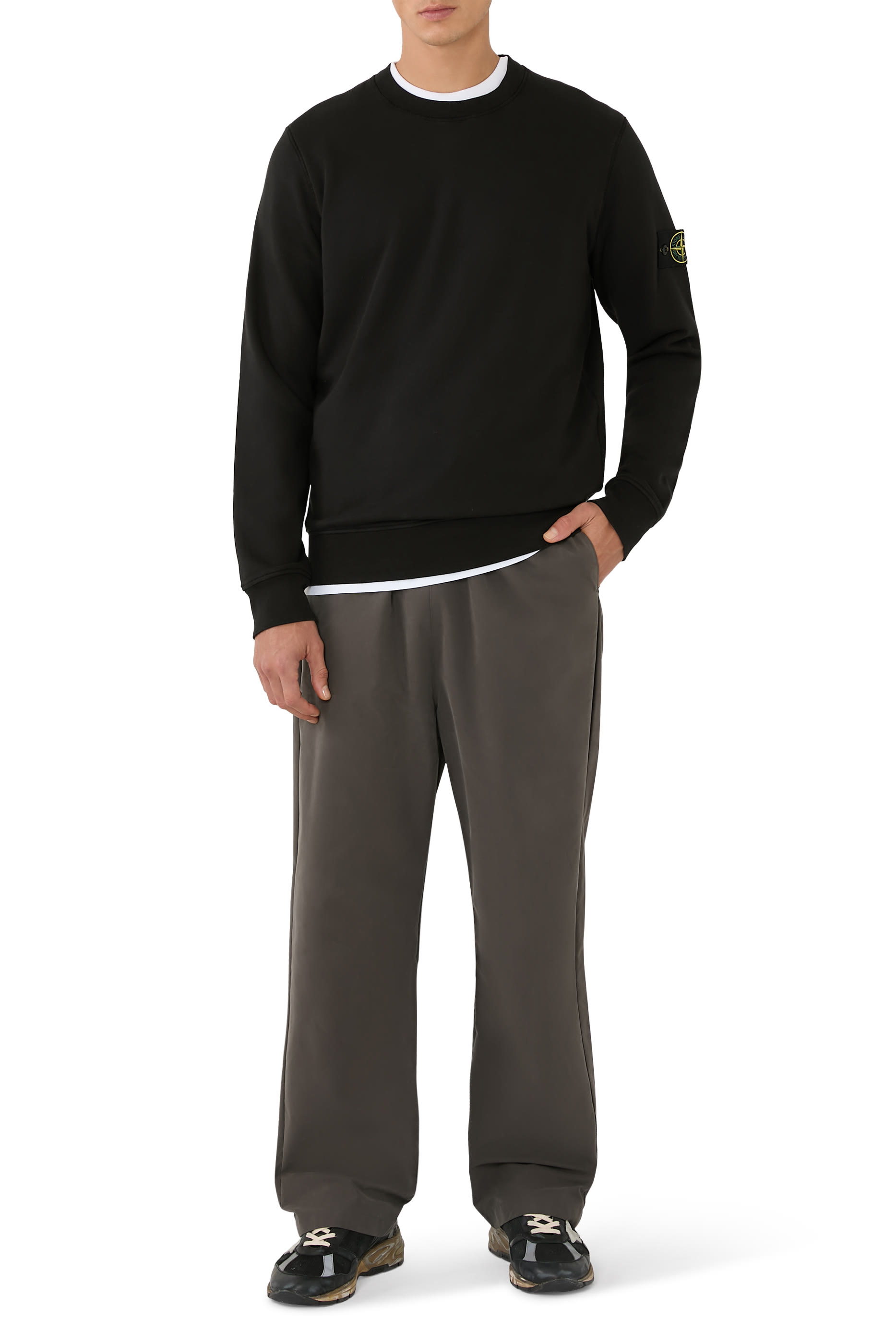 Compass Logo Patch Organic Cotton Sweatshirt