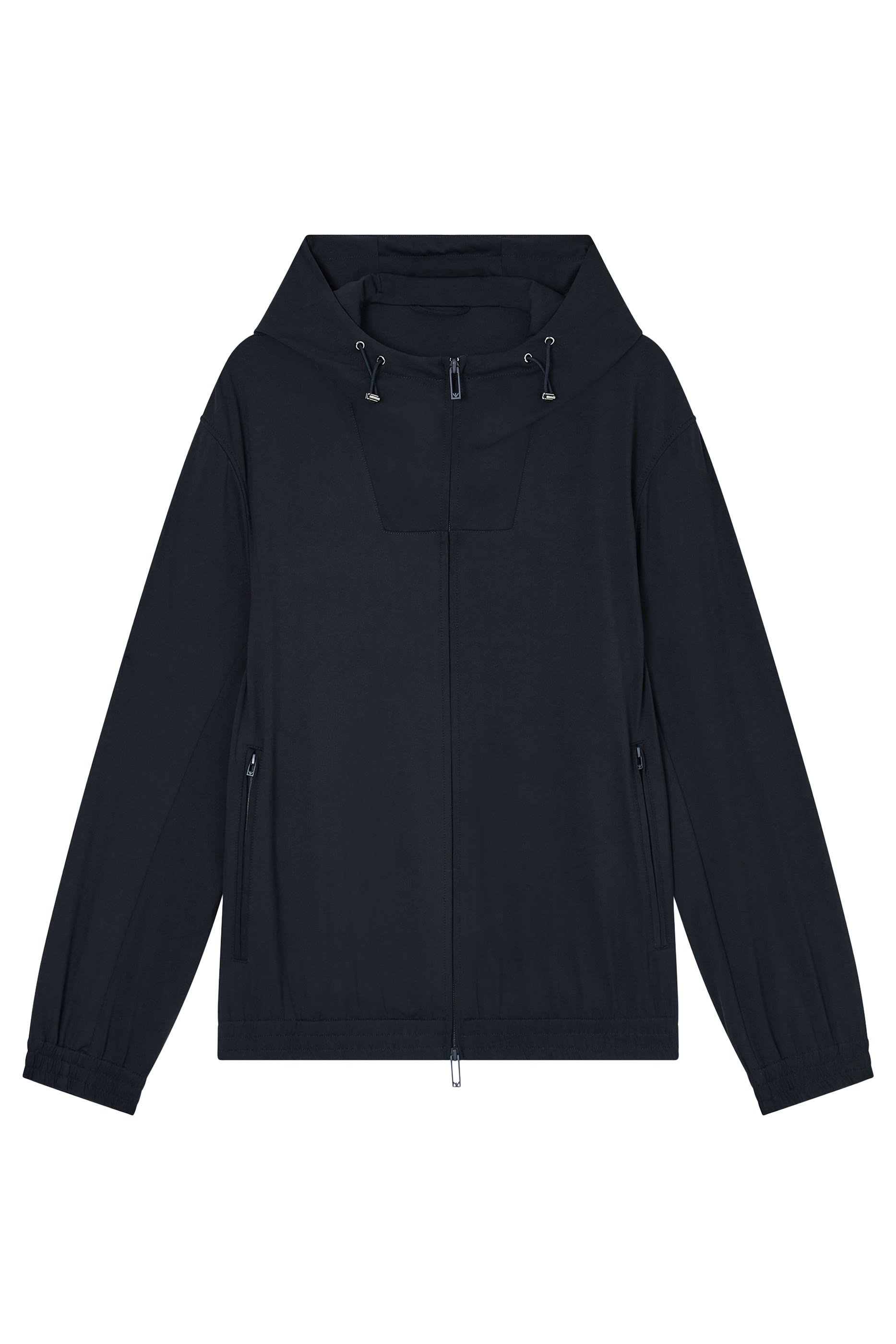 Stretch-Nylon Hooded Blouson 