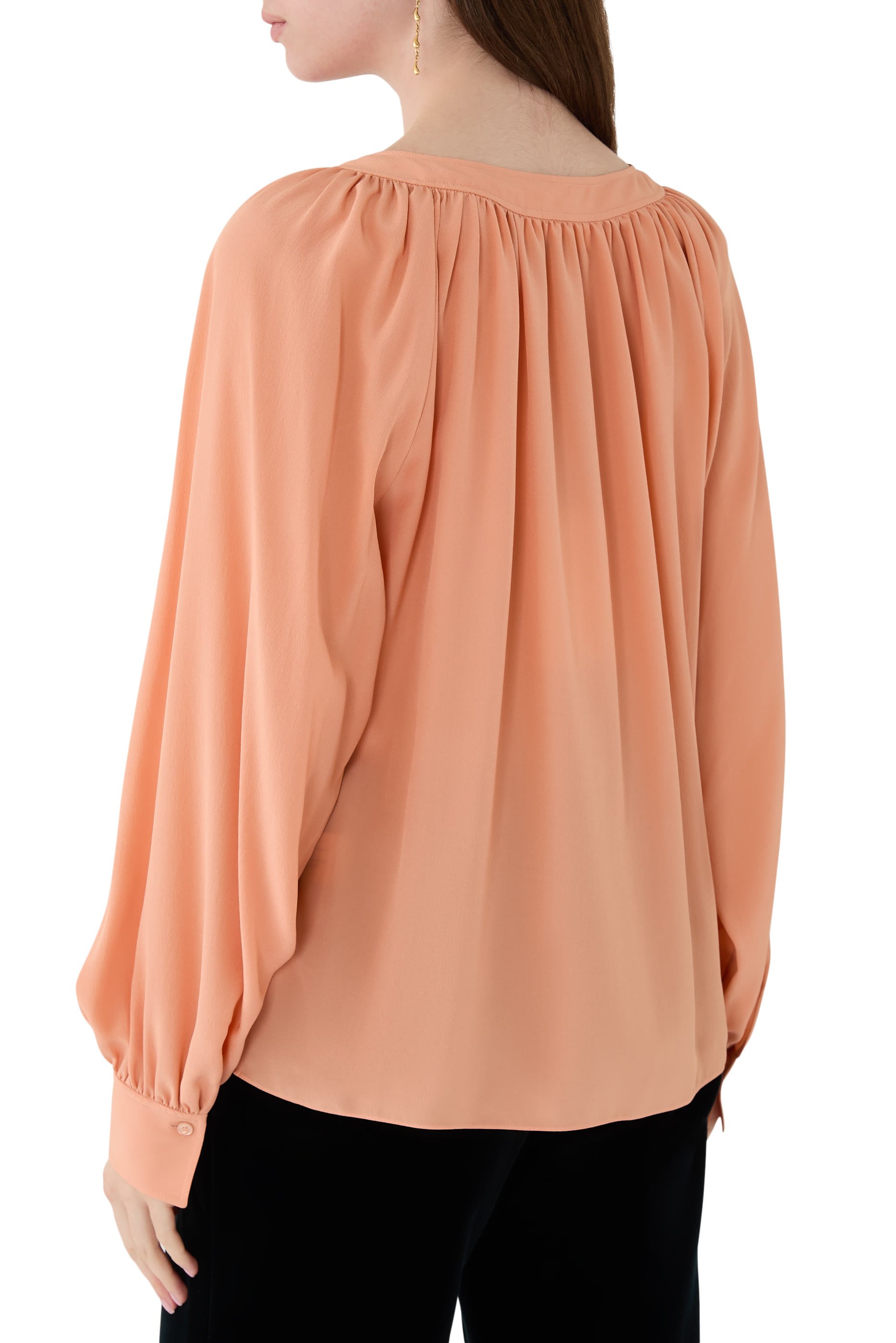 Scoop-Neck Blouse