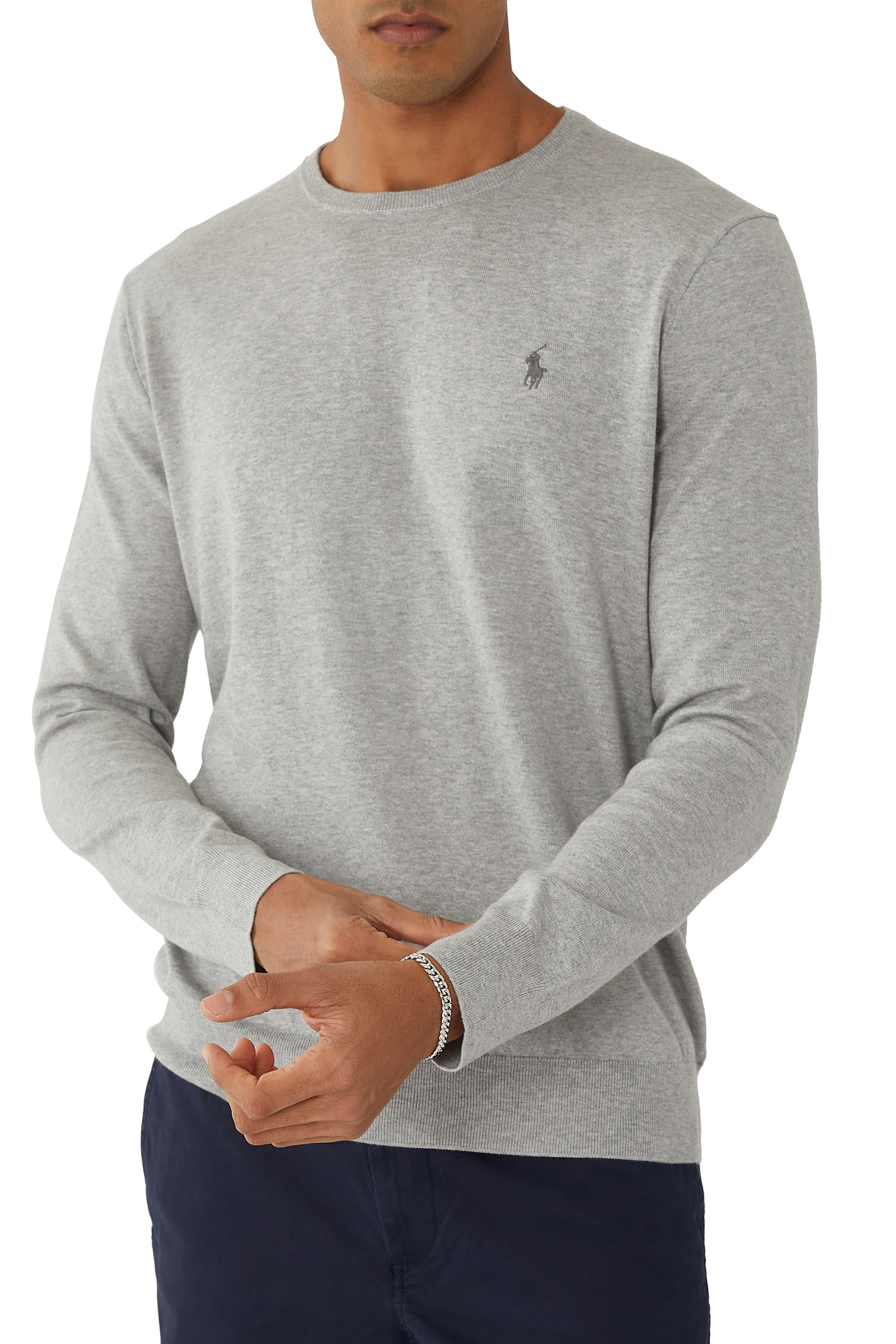 Embroidered Crewneck Sweater