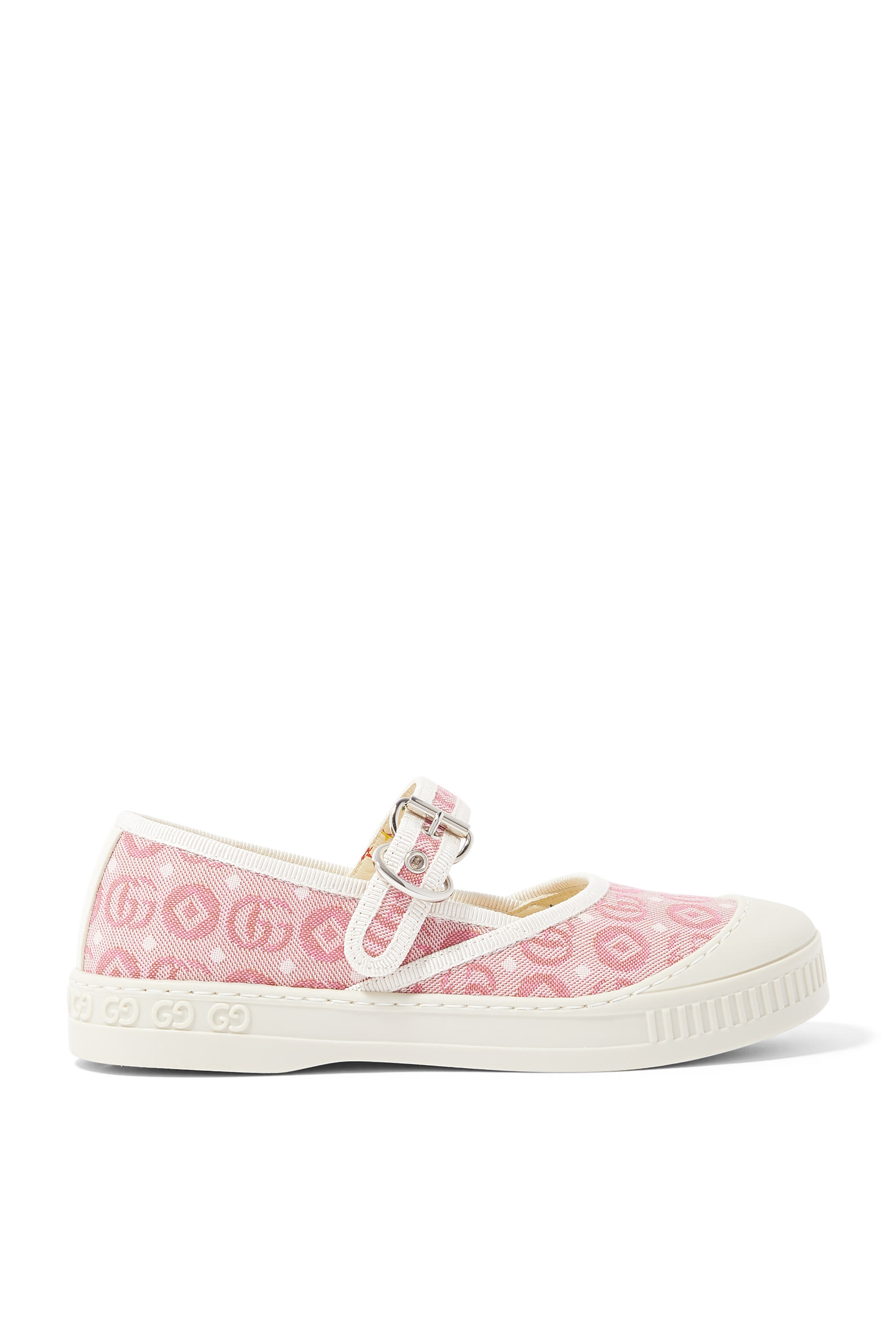 Kids Double G Cotton Ballet Flats