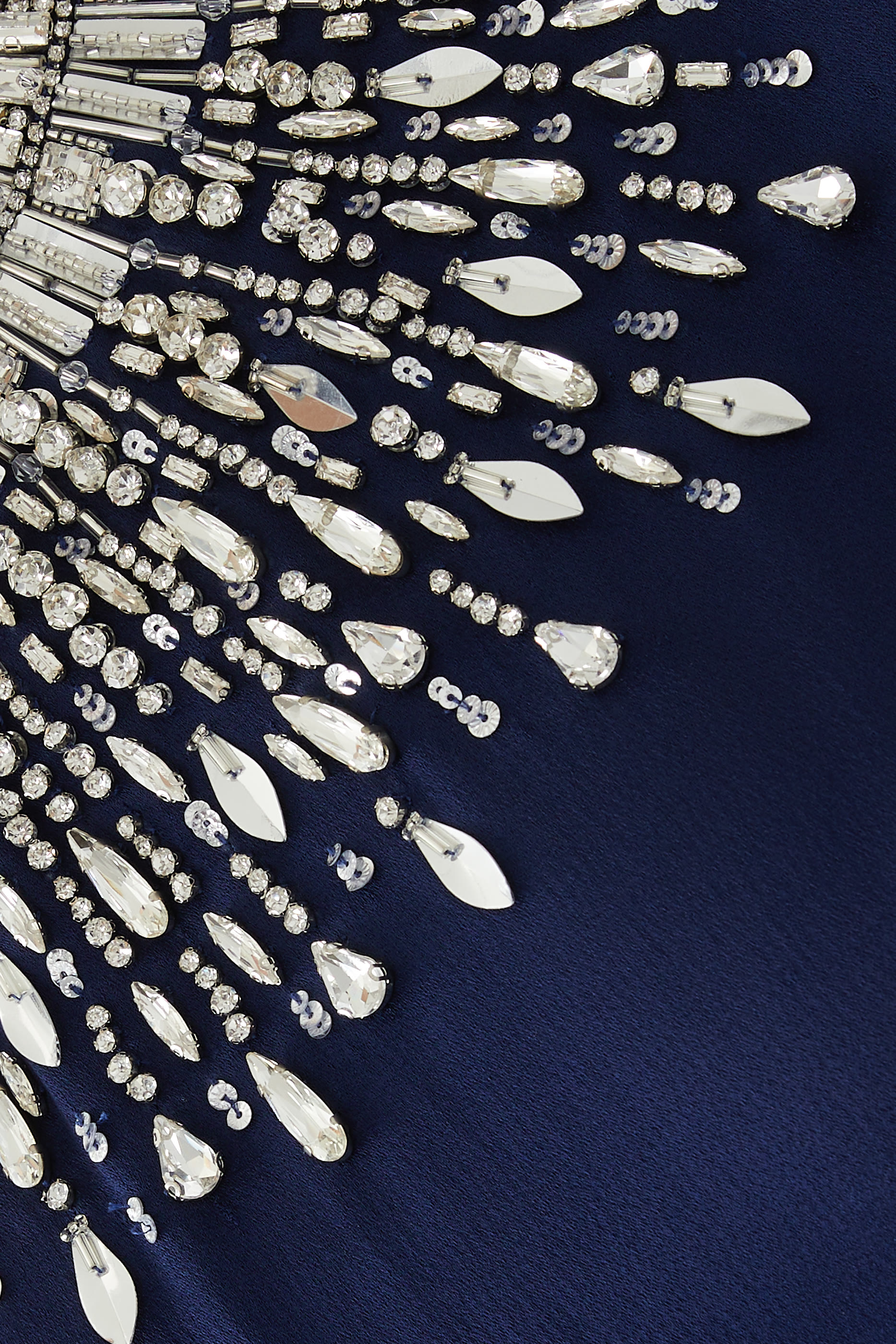 Short Sleeve Beaded Gown