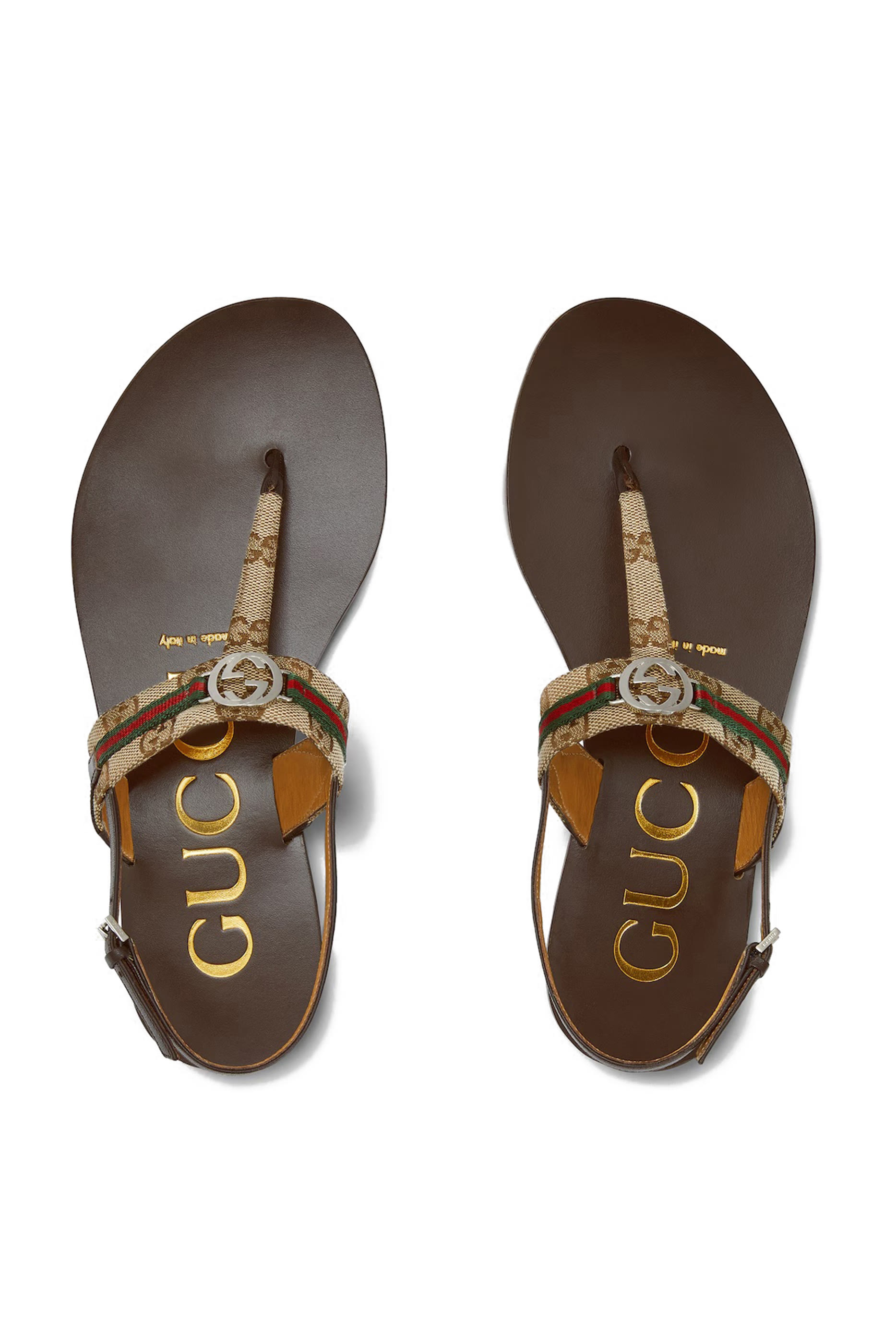 Interlocking G Web Sandals