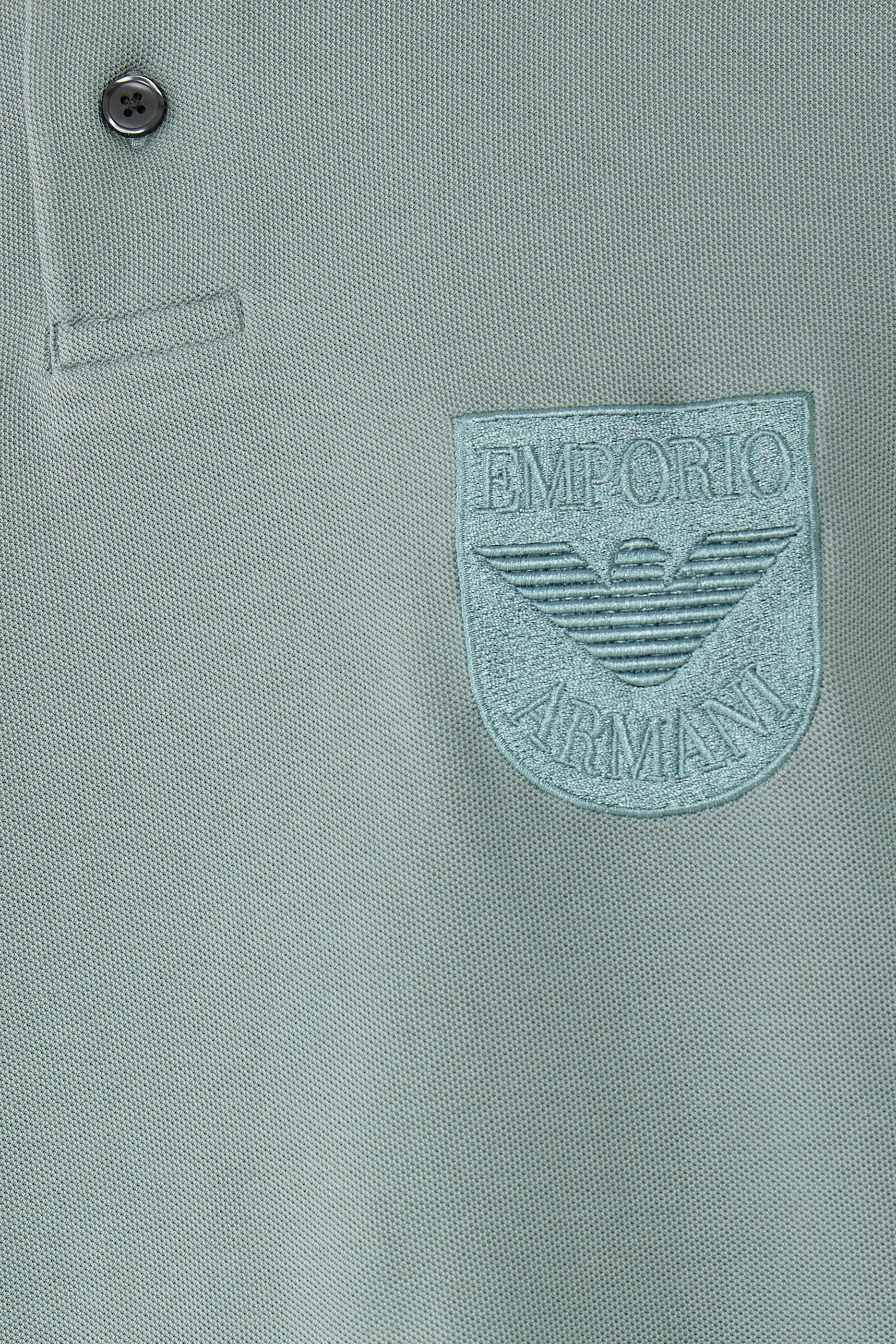 Eagle Patch Piqué Jersey Polo Shirt