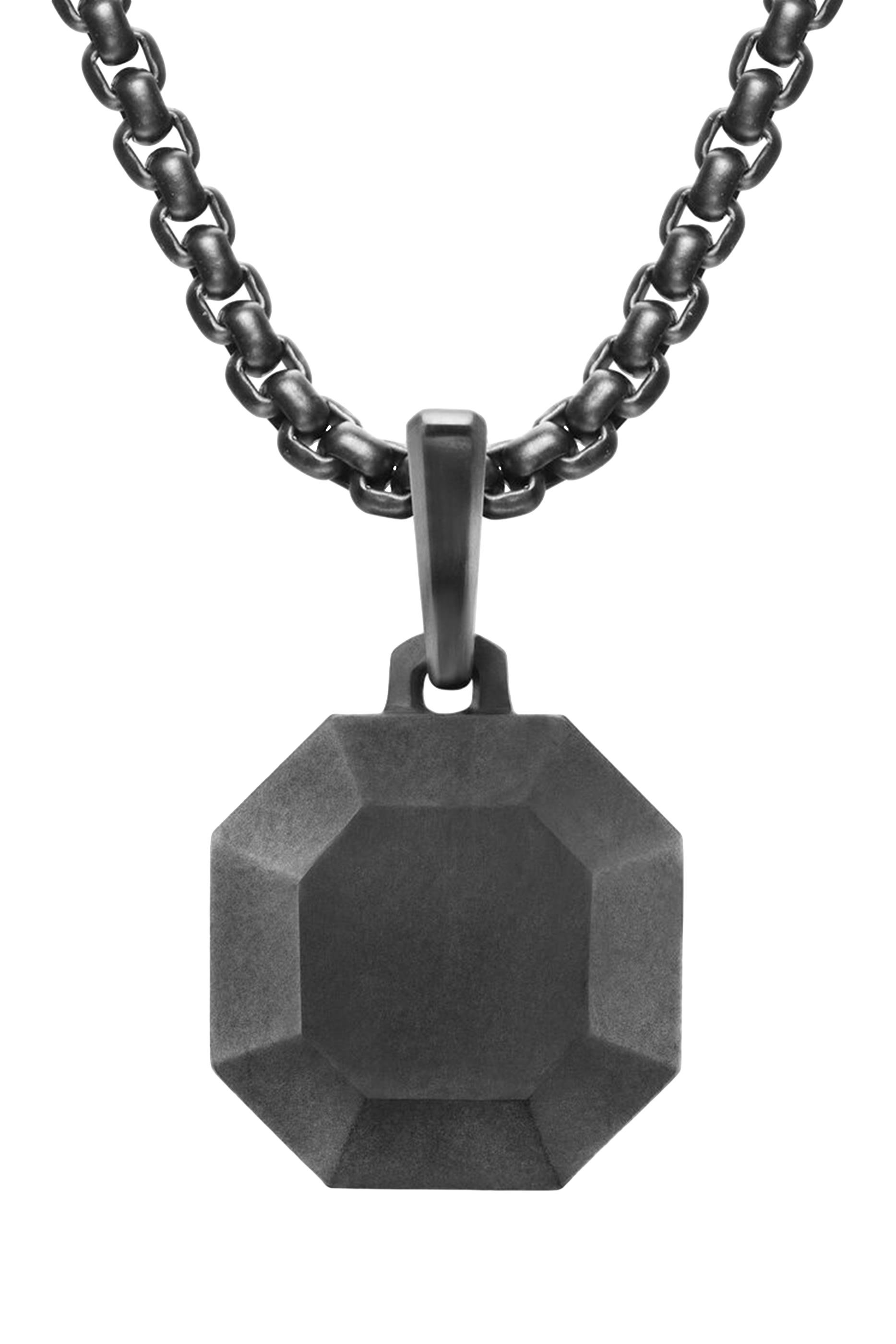 Faceted Stone Amulet, Titanium