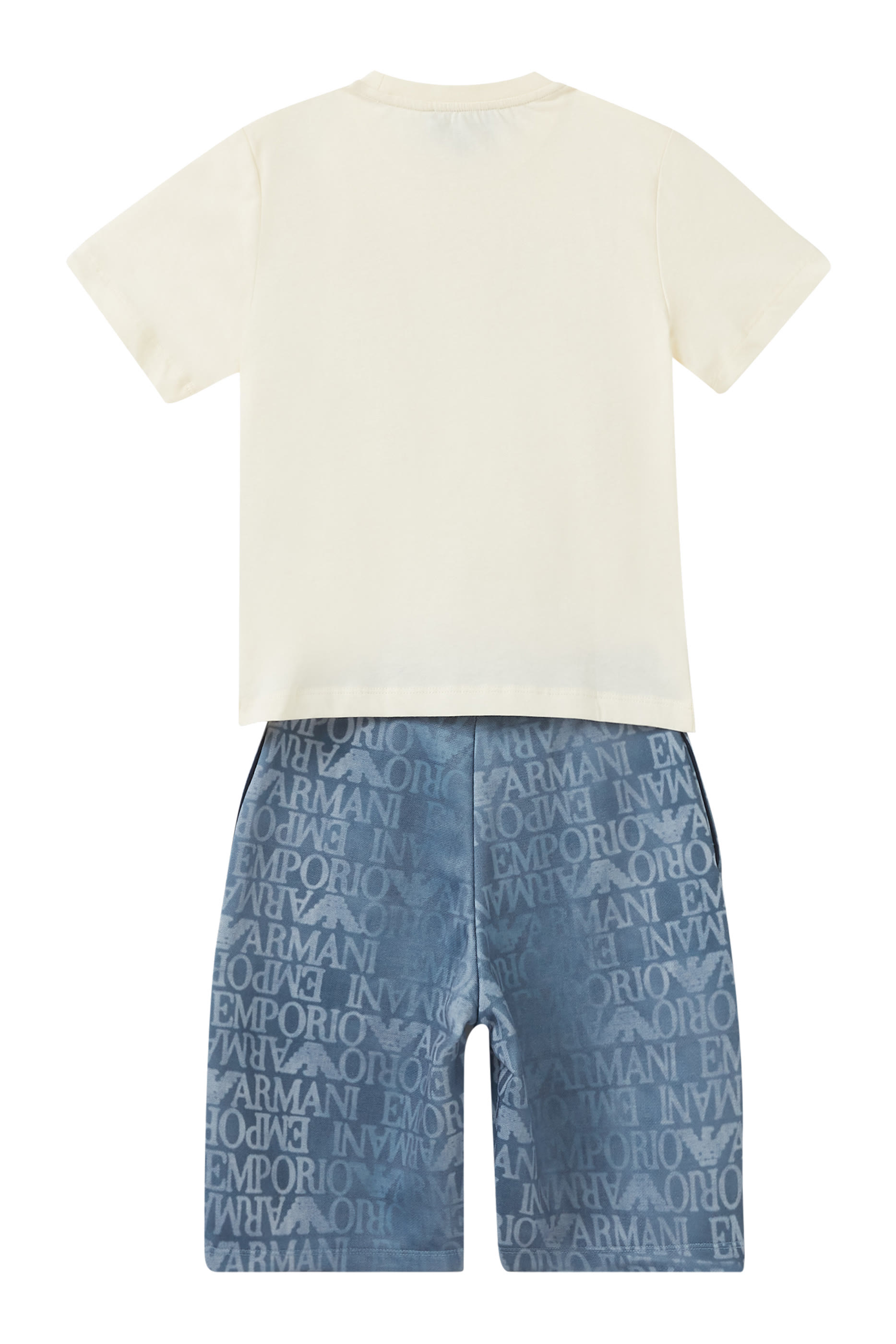 Kids Logo Text T-Shirt & Shorts Set