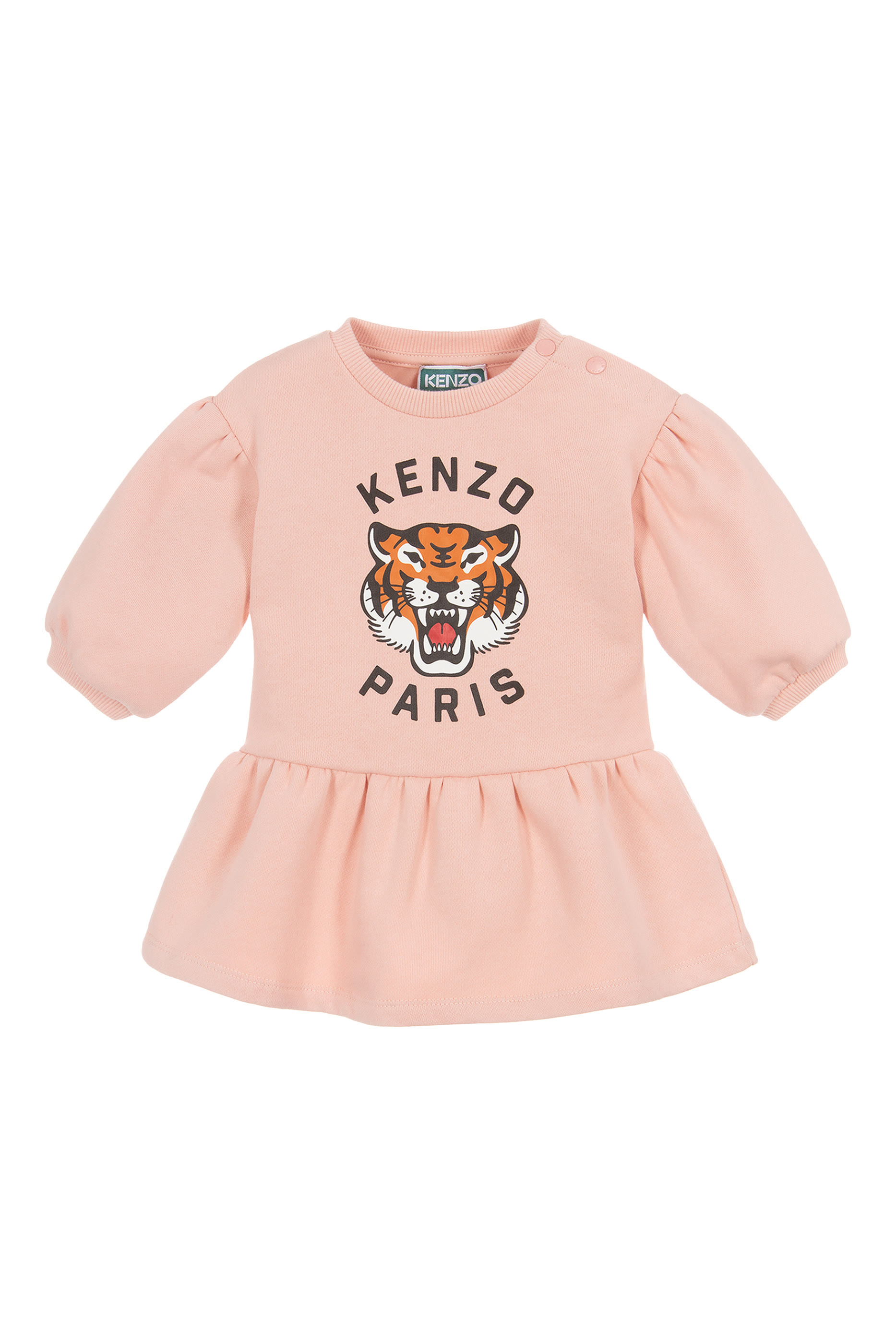 Kids Tiger Cotton Jersey Dress 