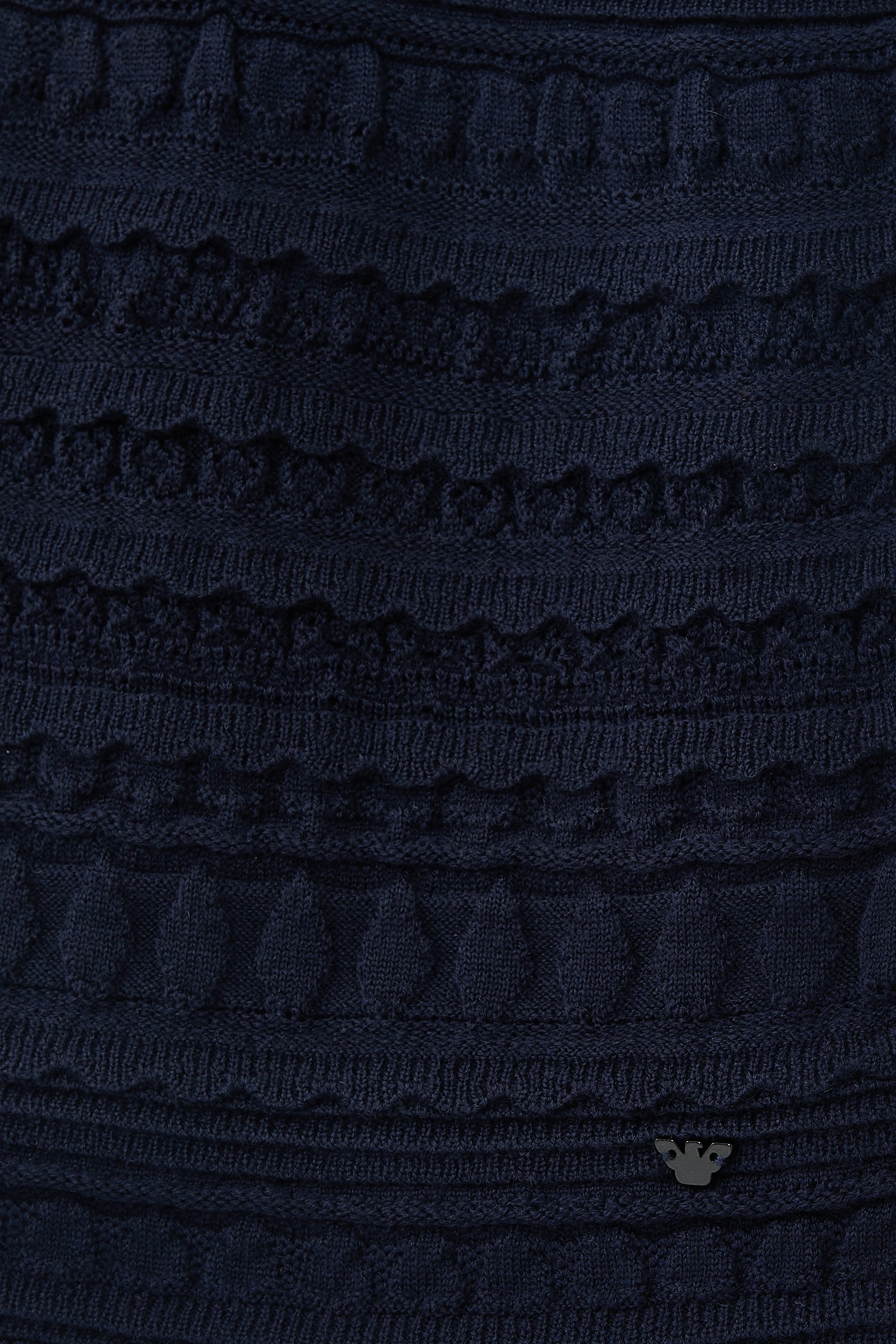 Kids Wool-Blend Knit Dress with Micro Ruffles