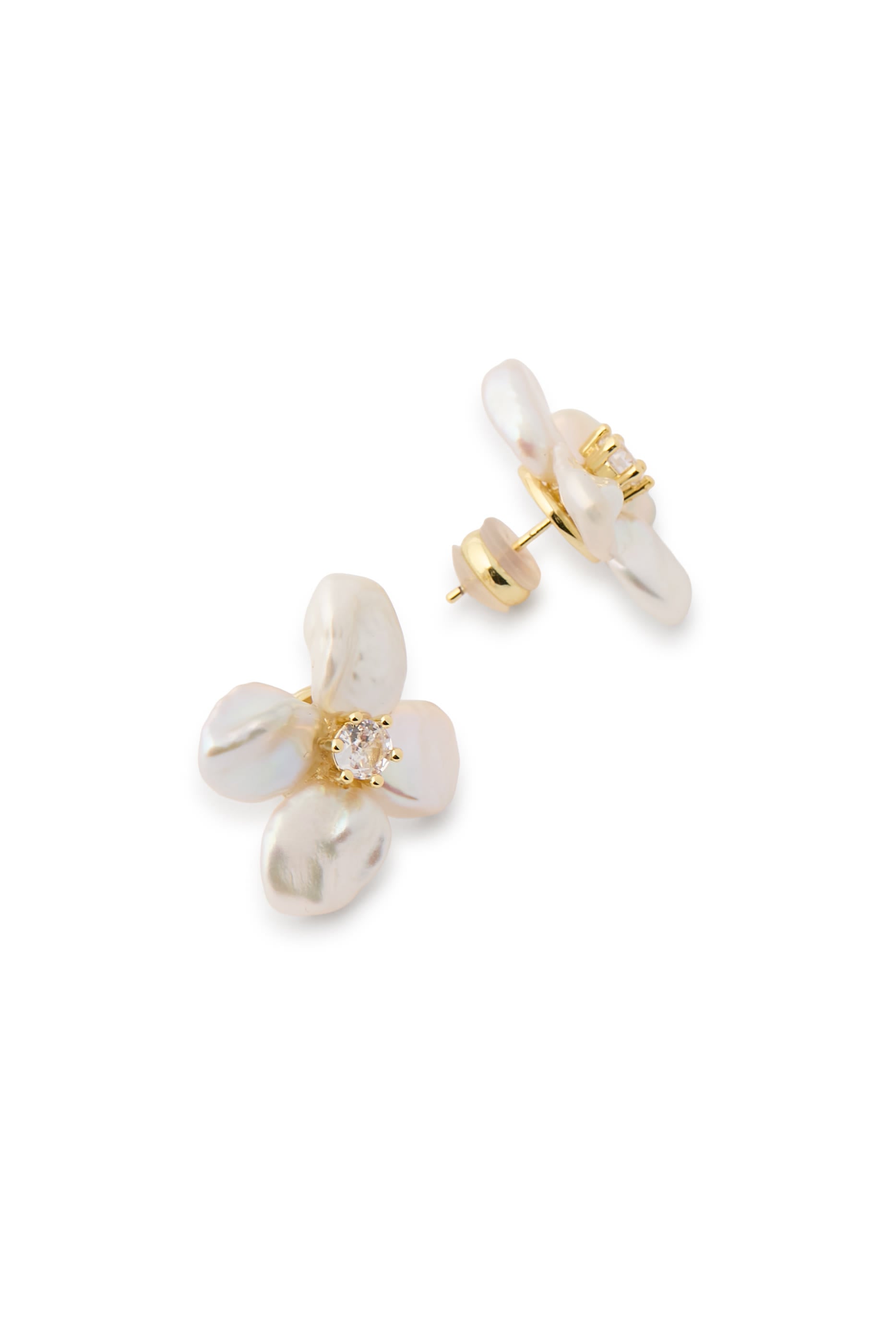 Flower Pearl Earrings