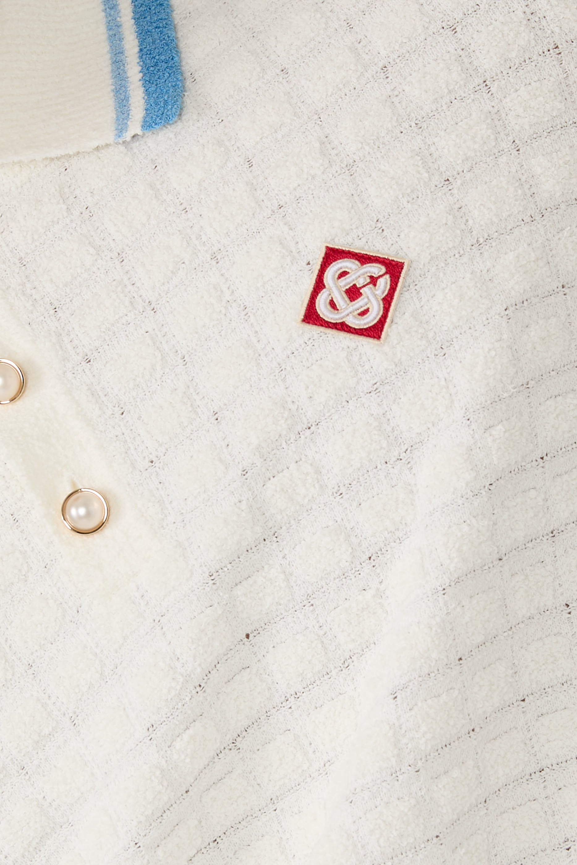 Cotton Bouclé Polo Shirt