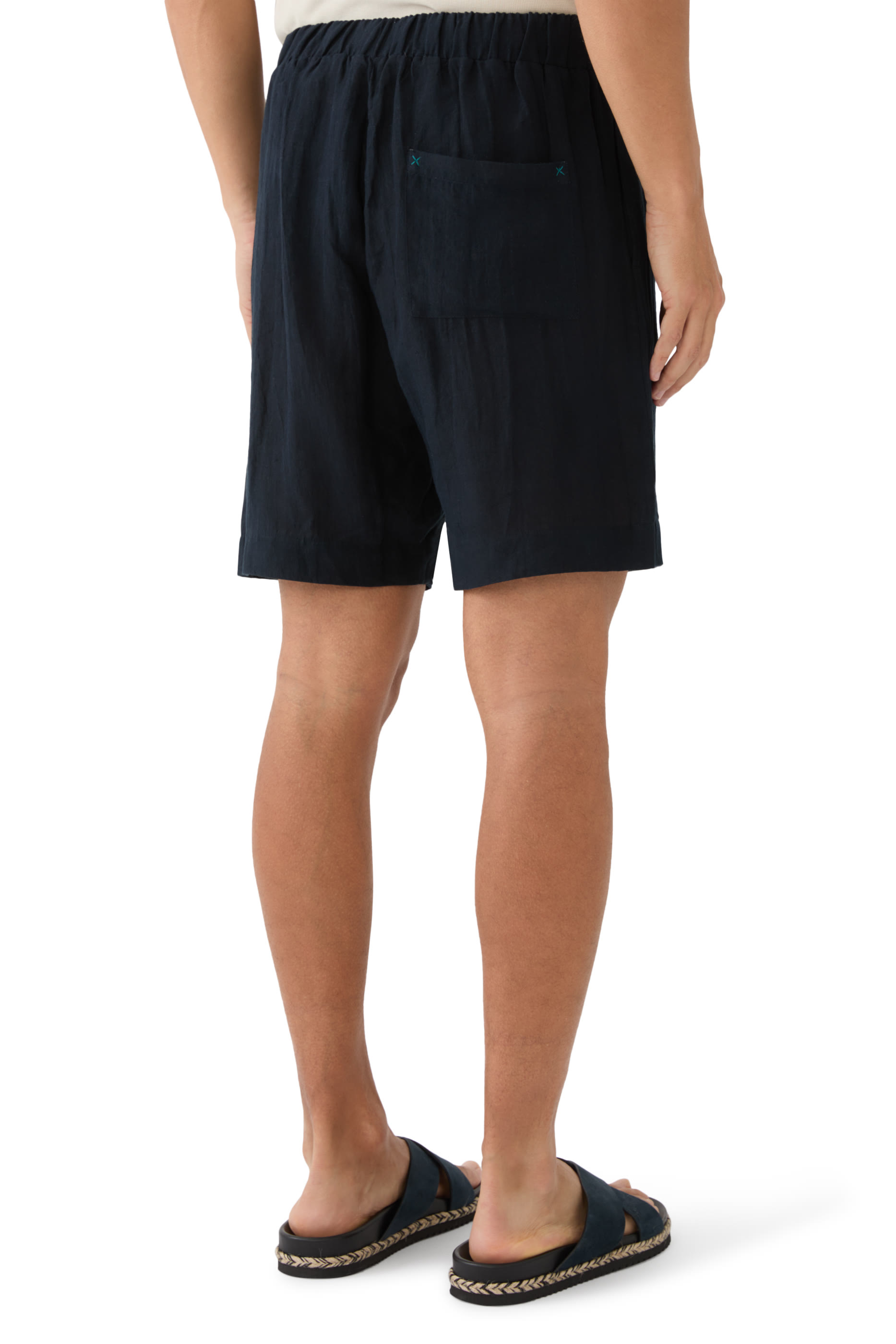 Elasticated Linen Shorts