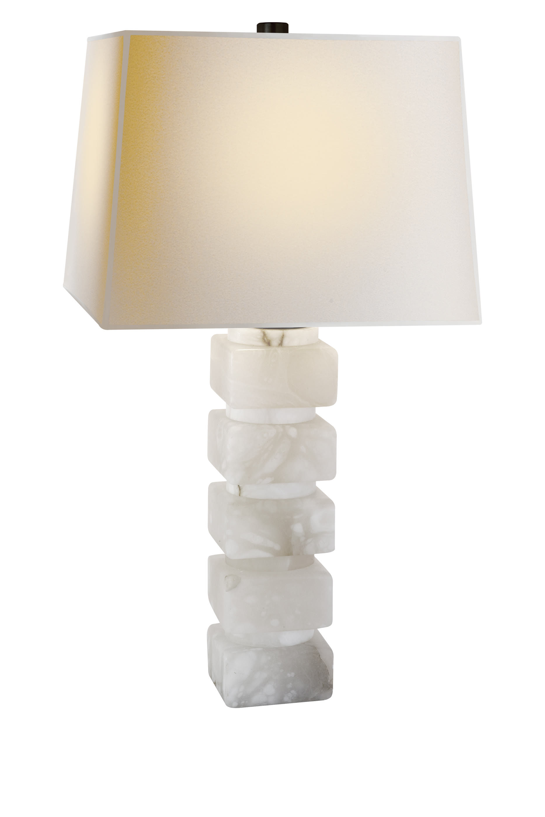Square Chunky Stacked Table Lamp