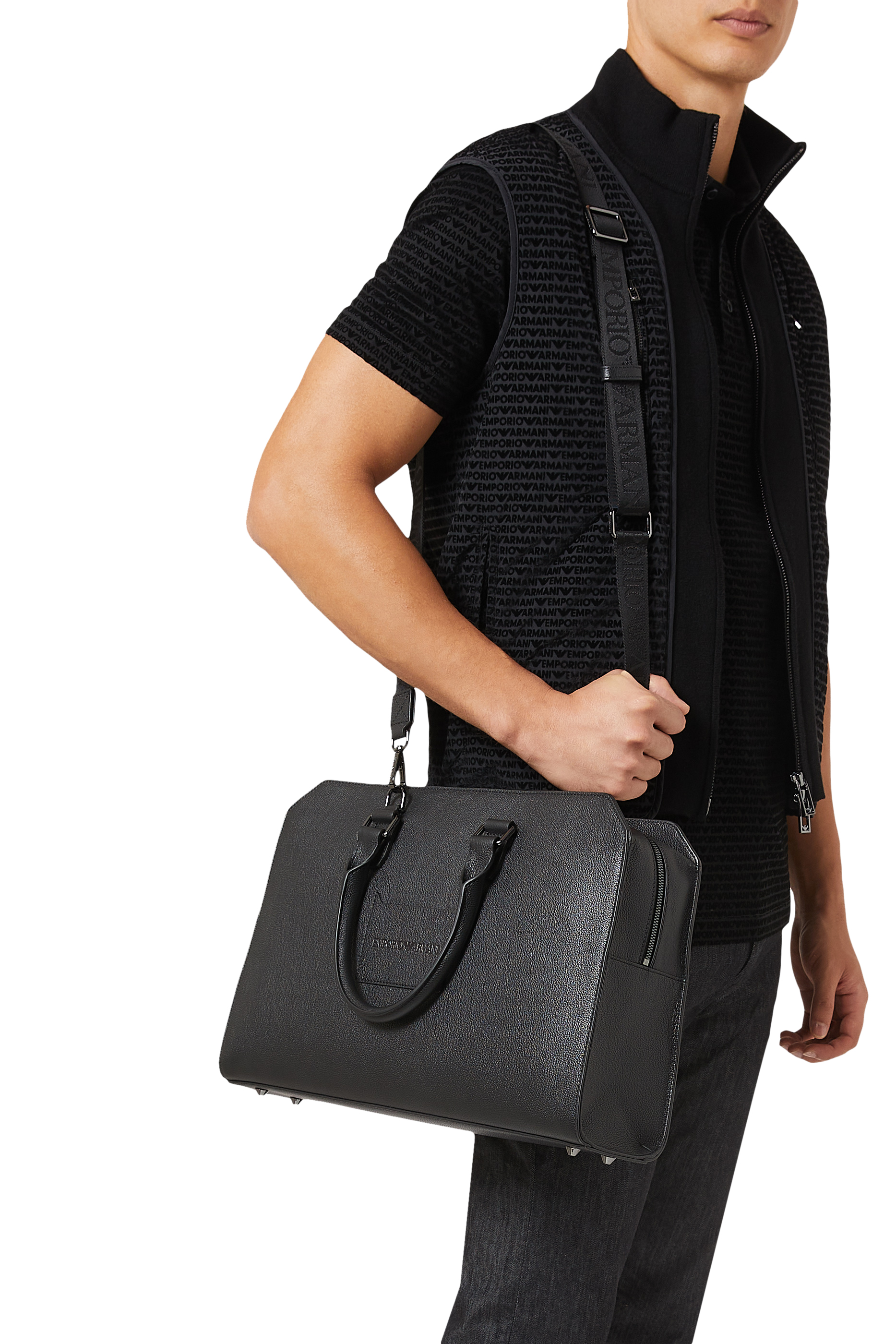 Business Tumbled Leather Bag