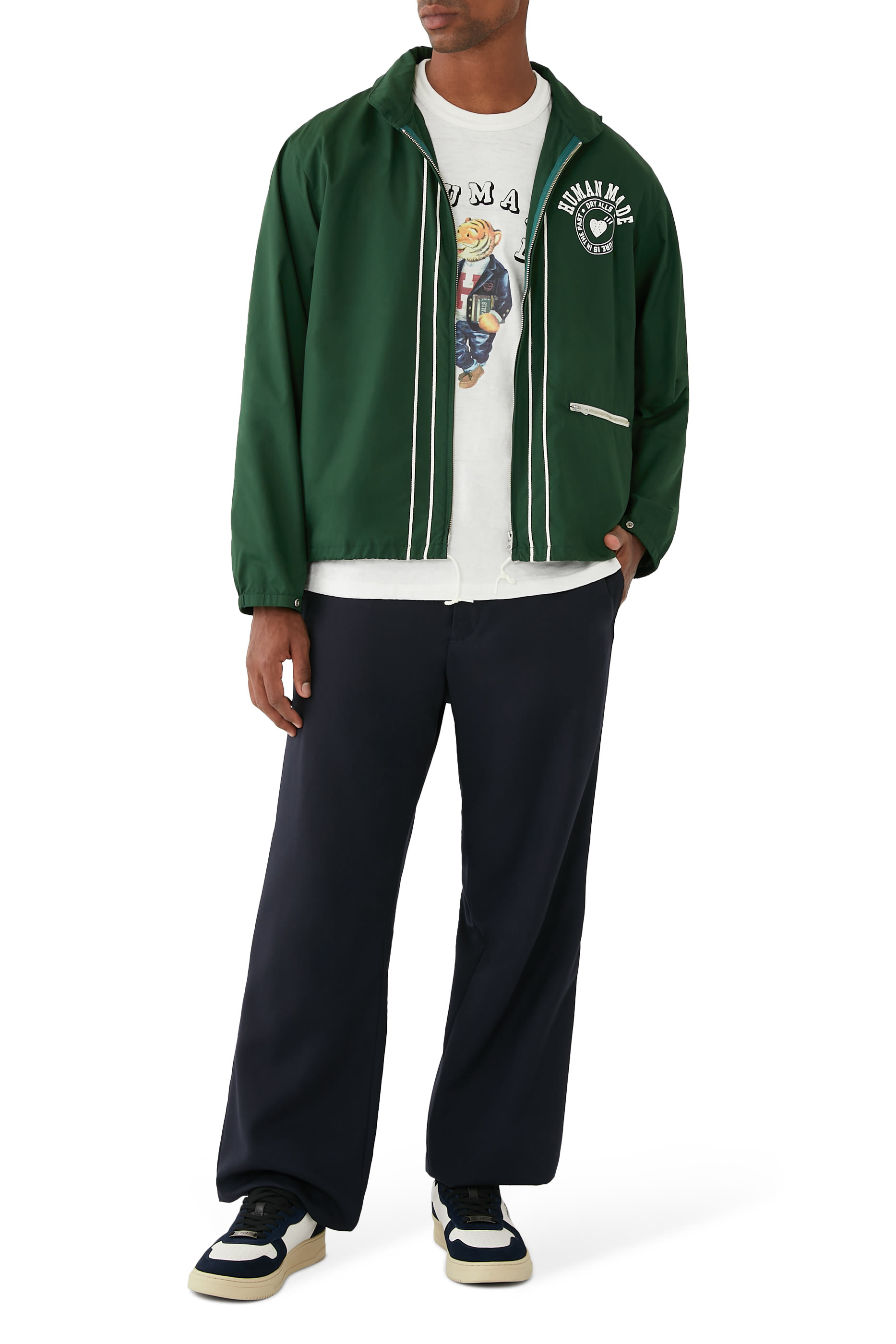 Long Sleeves Cotton Blouson