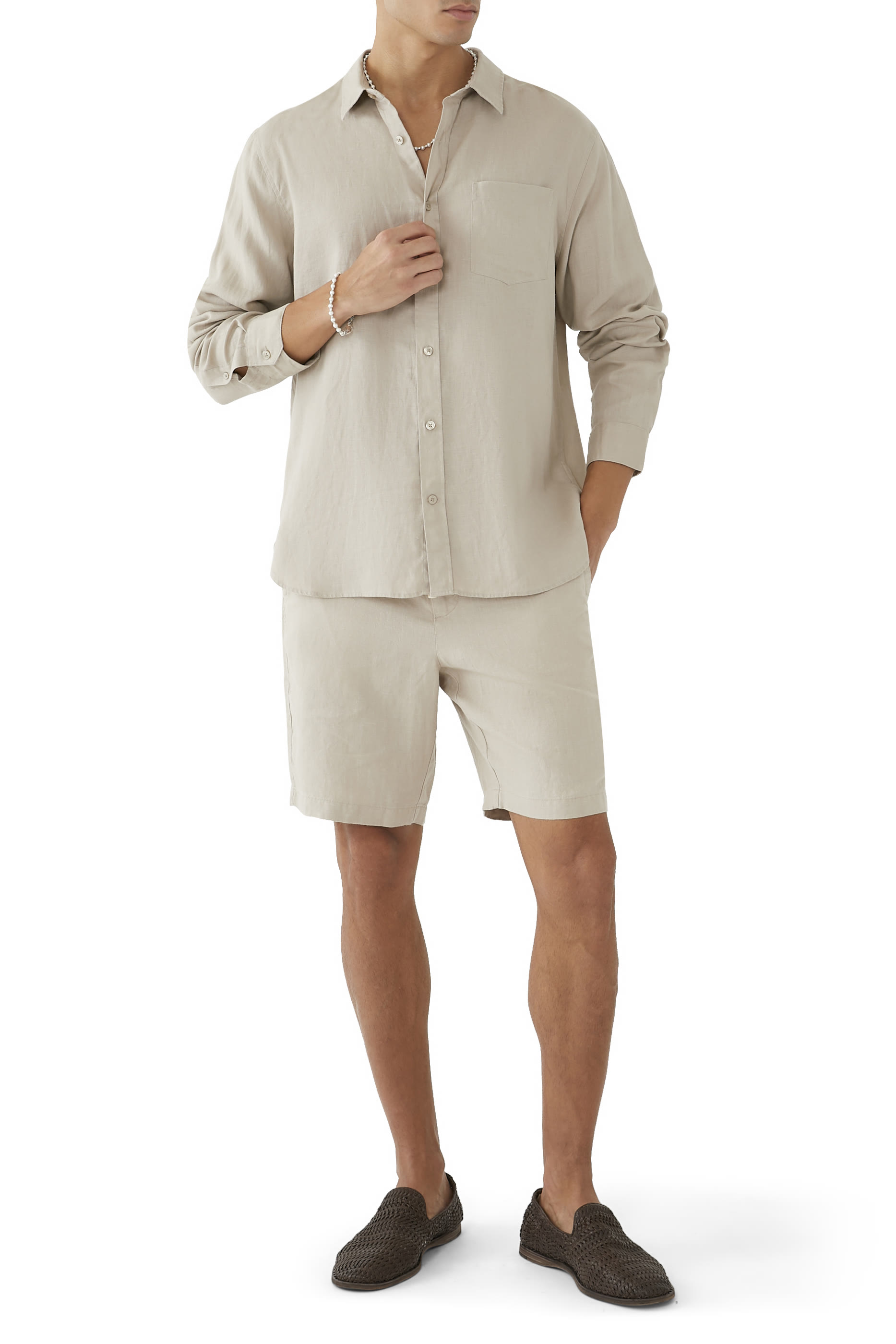 Linen Long-Sleeve Shirt