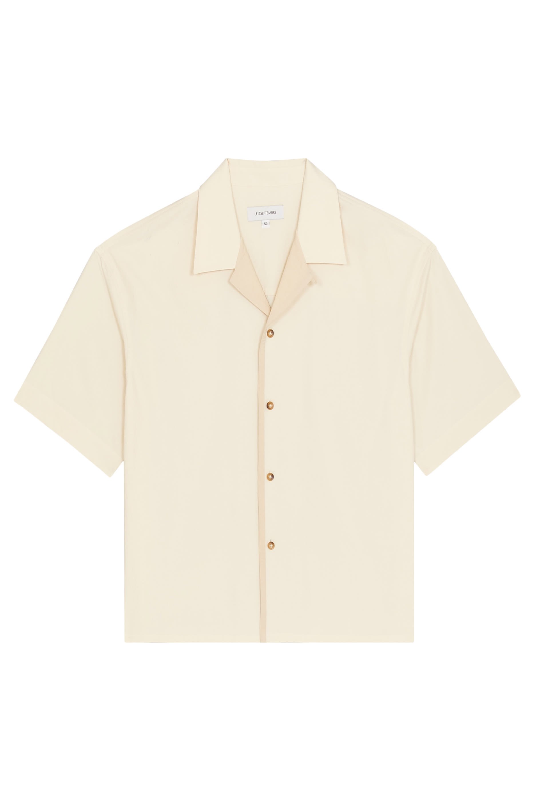 Open Collar Short Sleeve Shirt 