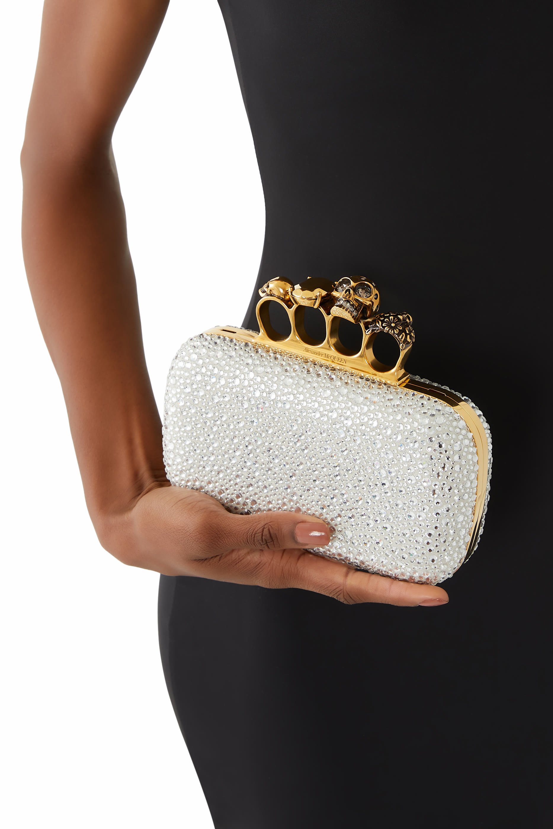Skull Four Ring Clutch Bag