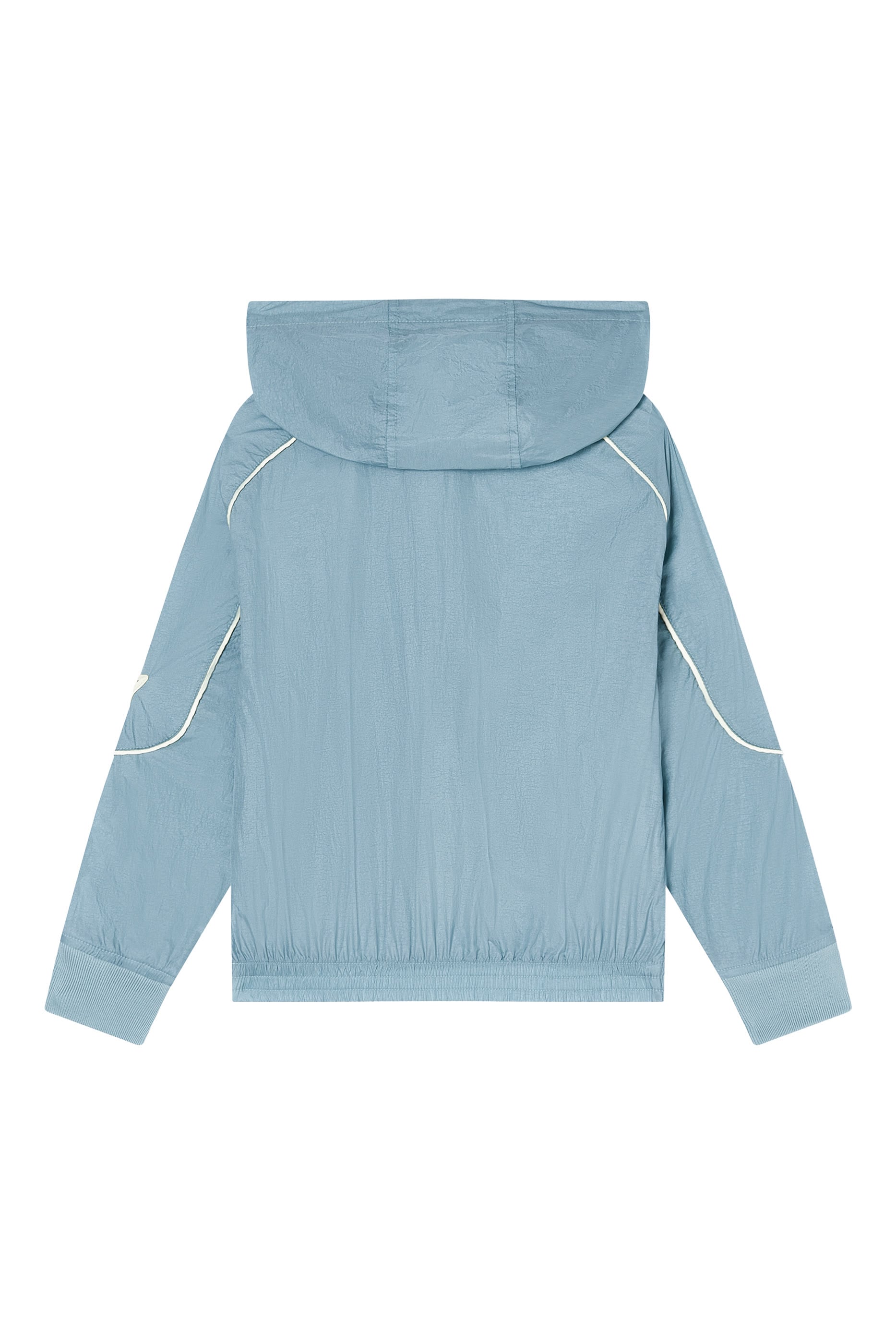 Kids Nylon Hooded Blouson with Piping