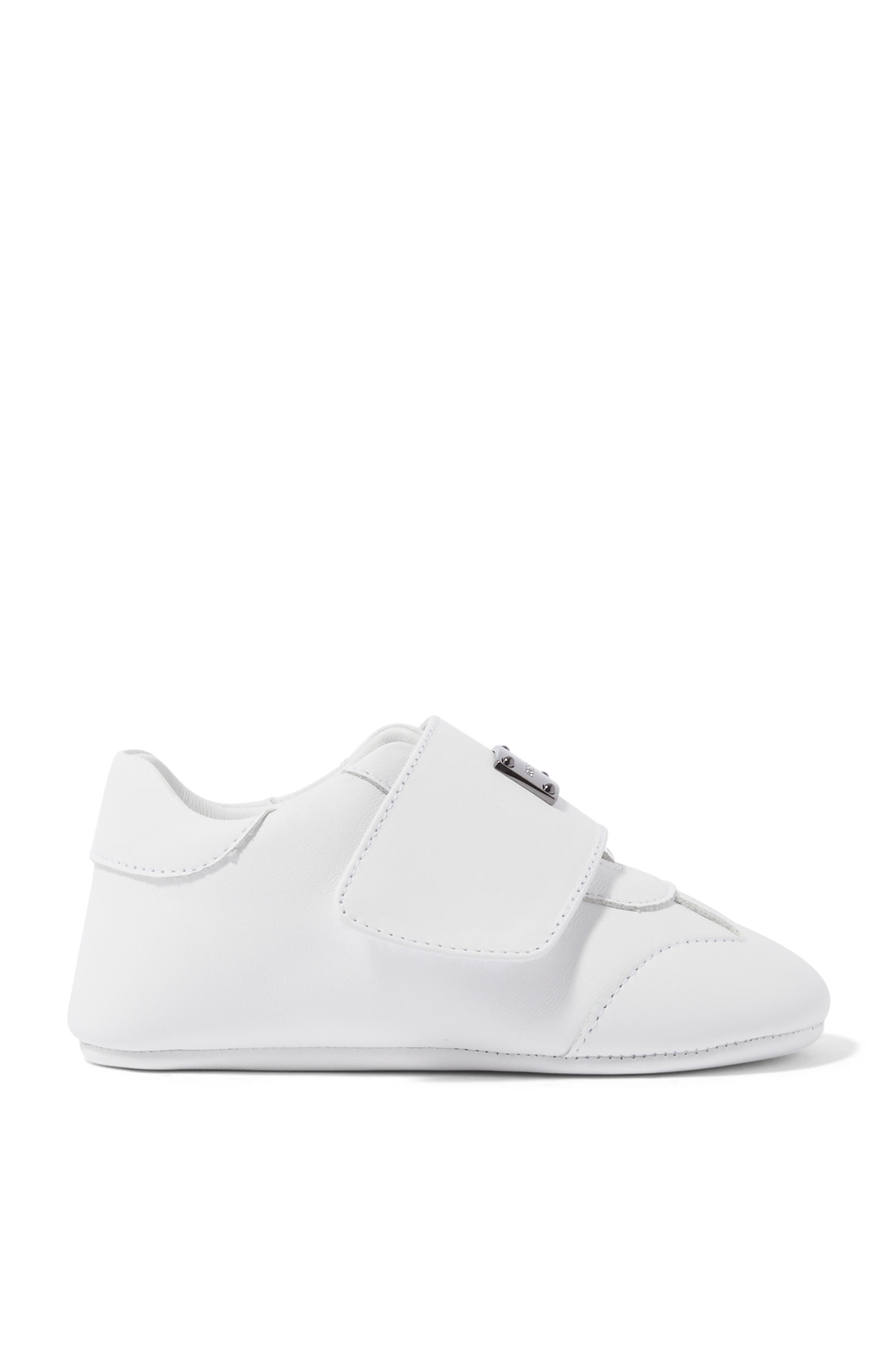 Kids Logo-Plaque Strap Sneakers